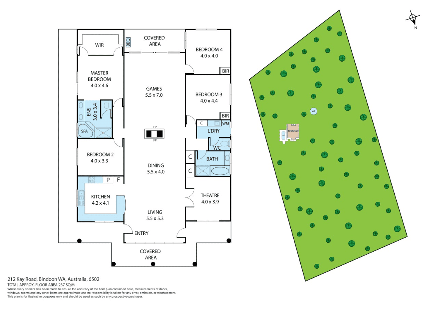 Floorplan of Homely house listing, 212 Kay Road, Bindoon WA 6502