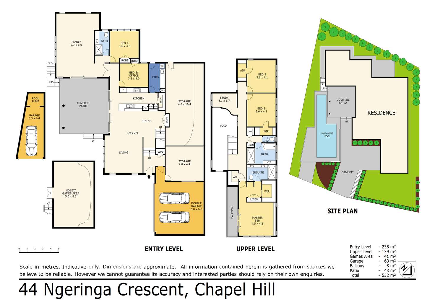 Floorplan of Homely house listing, 44 Ngeringa Crescent, Chapel Hill QLD 4069