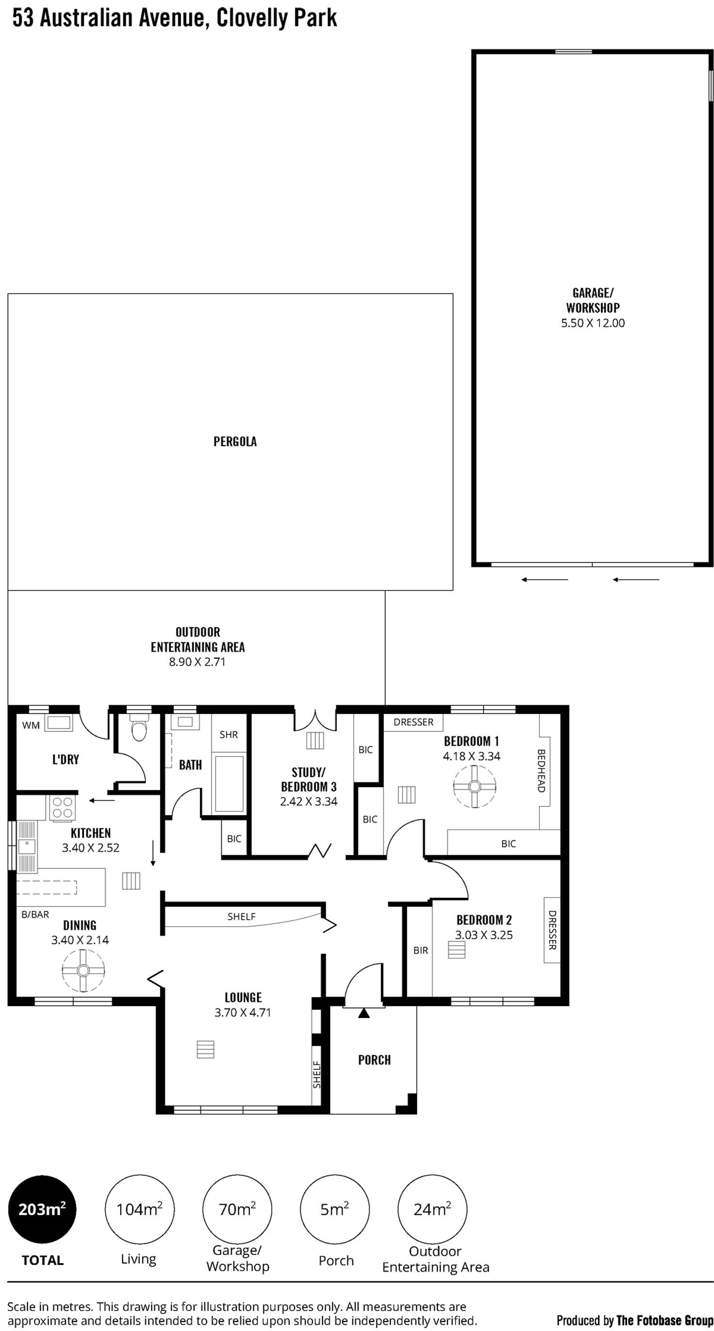 Floorplan of Homely house listing, 53 Australian Avenue, Clovelly Park SA 5042
