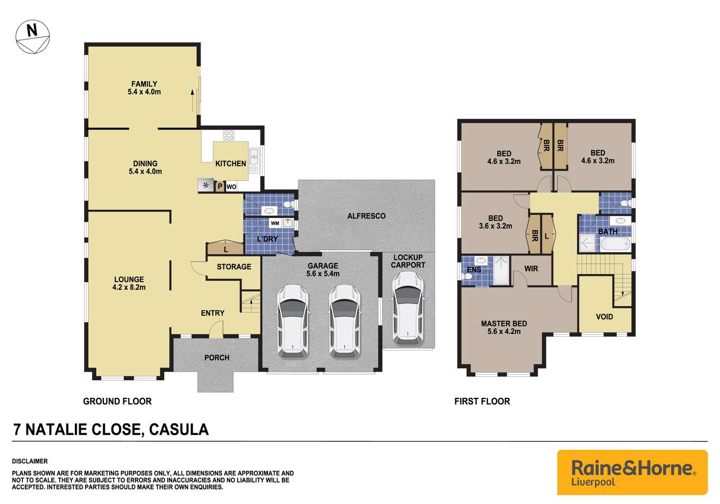 Floorplan of Homely house listing, 7 Natalie Close, Casula NSW 2170