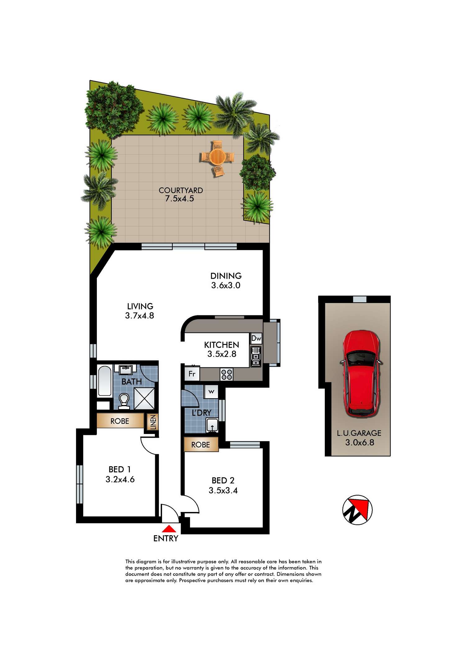 Floorplan of Homely apartment listing, 9/29 Simpson Street, Bondi Beach NSW 2026