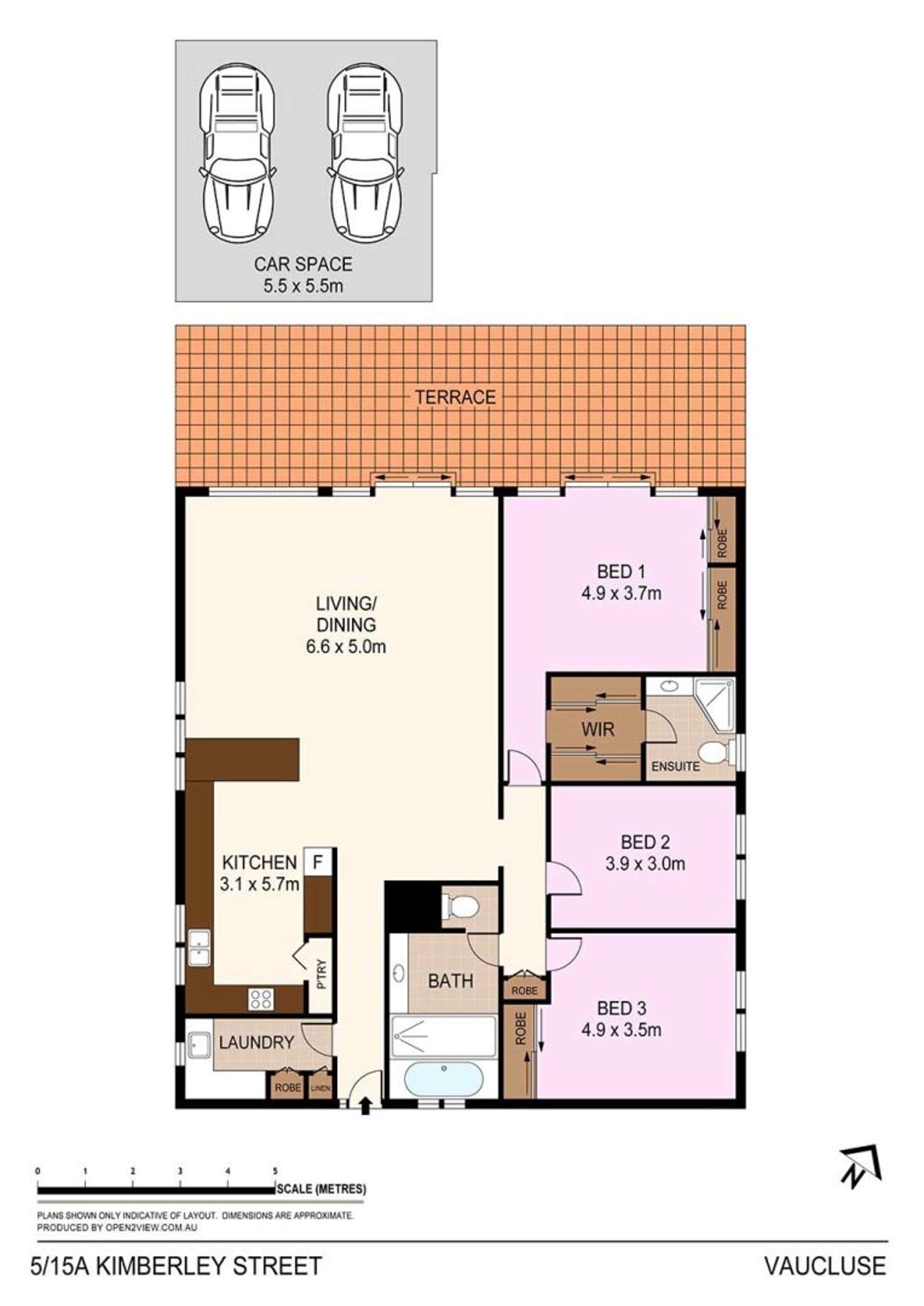 Floorplan of Homely apartment listing, 5/15a Kimberley Street, Vaucluse NSW 2030