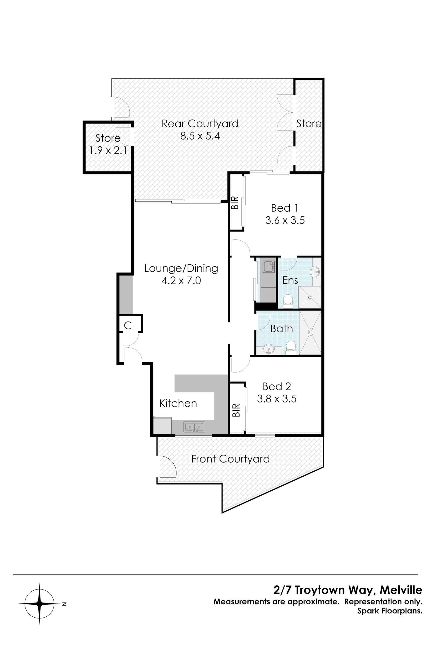 Floorplan of Homely house listing, 7 Troytown Way, Melville WA 6156