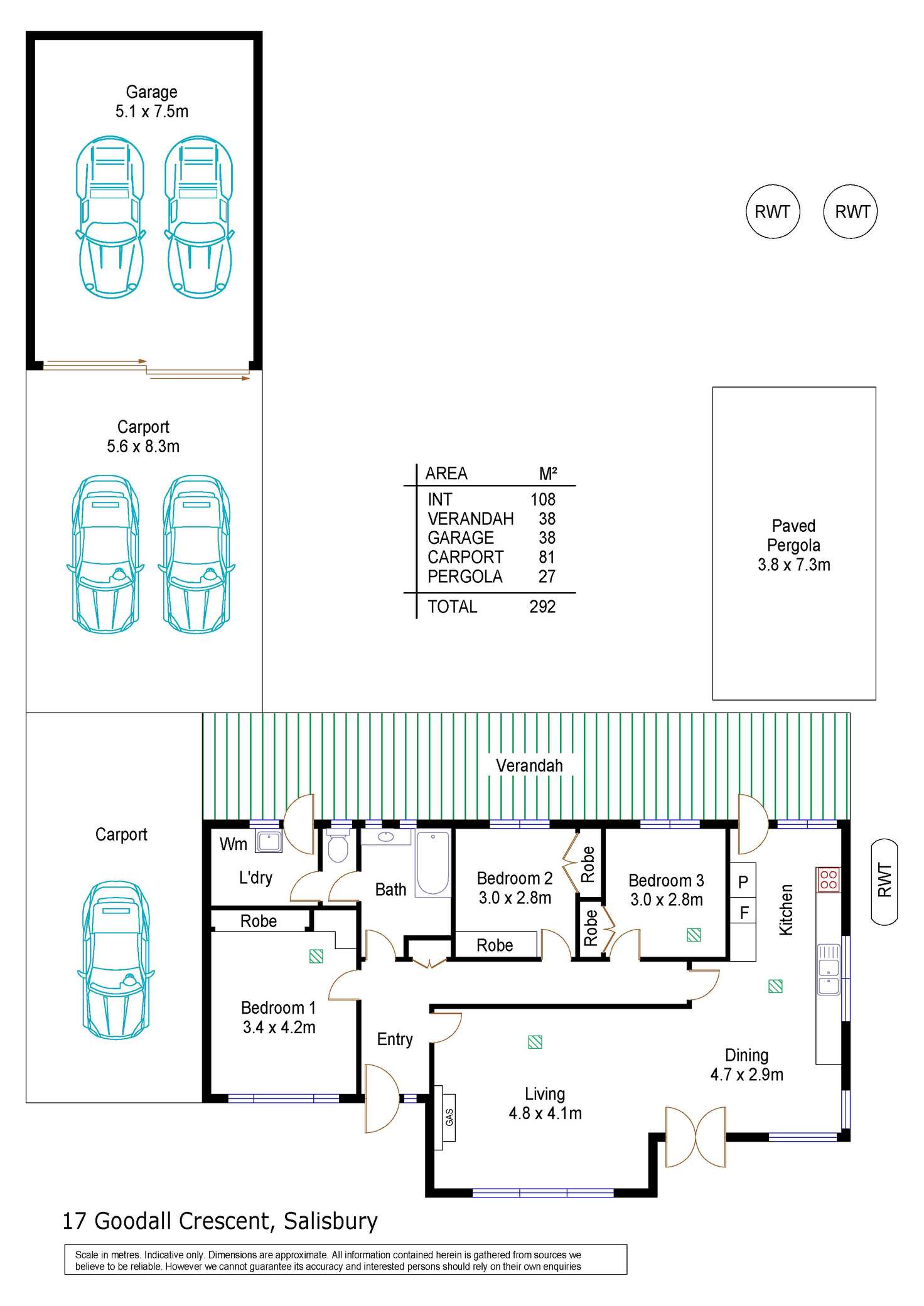 Floorplan of Homely house listing, 17 Goodall Crescent, Salisbury SA 5108