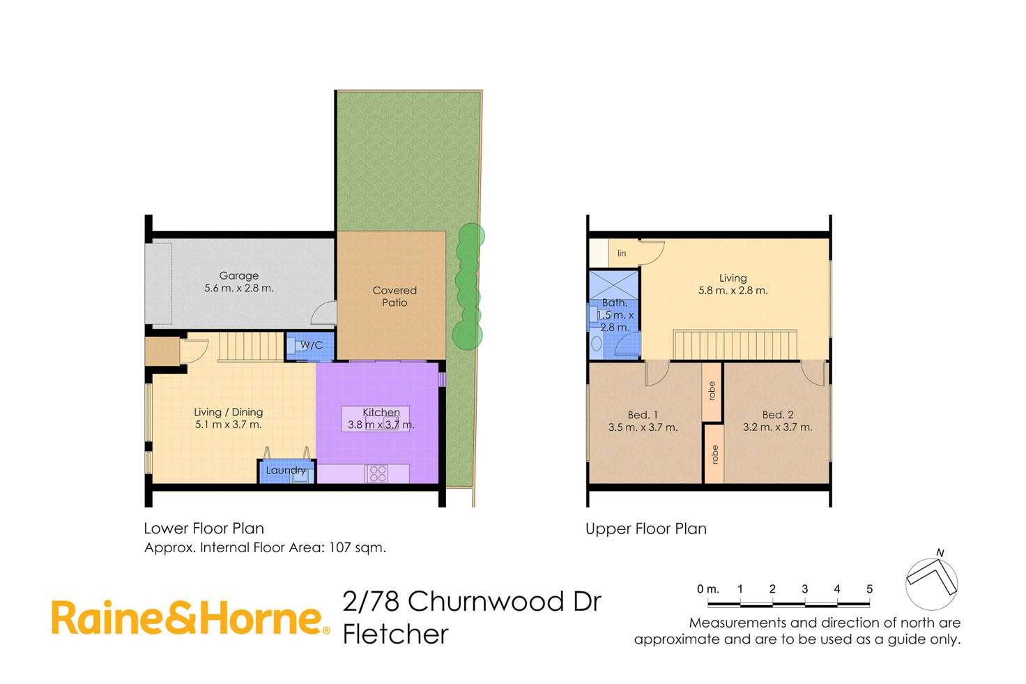 Floorplan of Homely townhouse listing, 2/78 Churnwood Drive, Fletcher NSW 2287