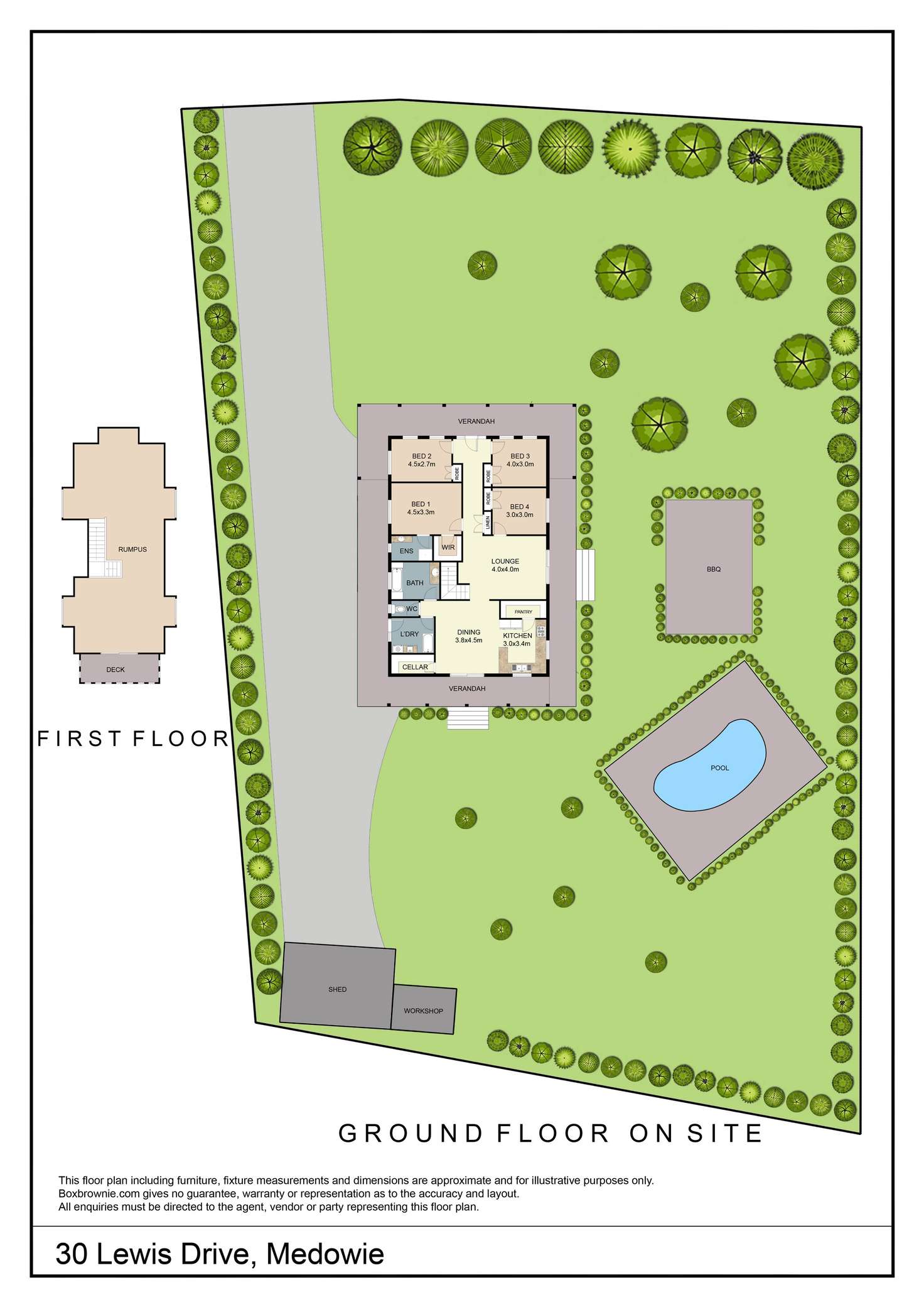 Floorplan of Homely house listing, 30 Lewis Drive, Medowie NSW 2318