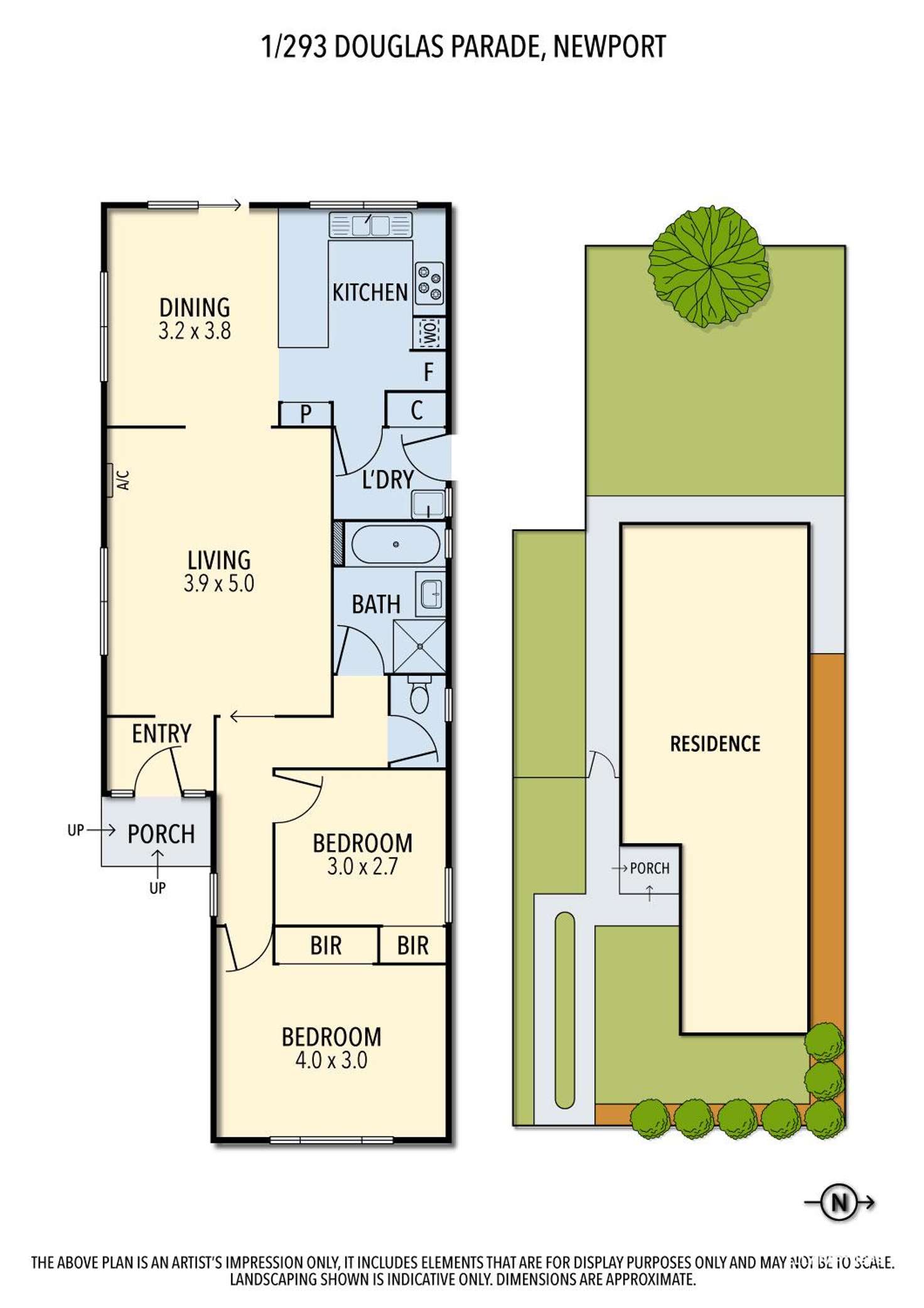 Floorplan of Homely house listing, 1/293 Douglas Parade, Newport VIC 3015