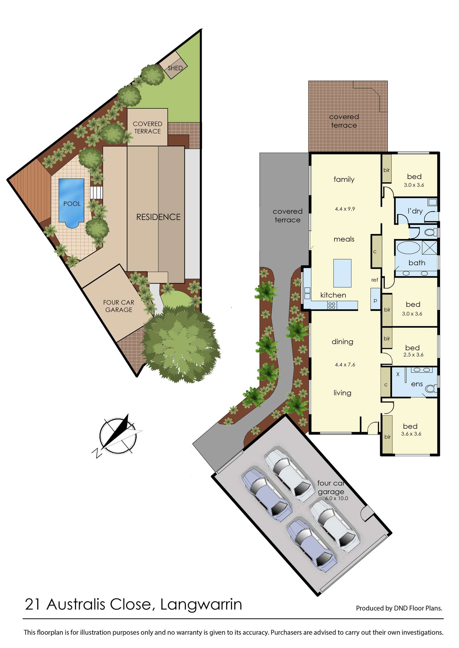 Floorplan of Homely house listing, 21 Australis Close, Langwarrin VIC 3910