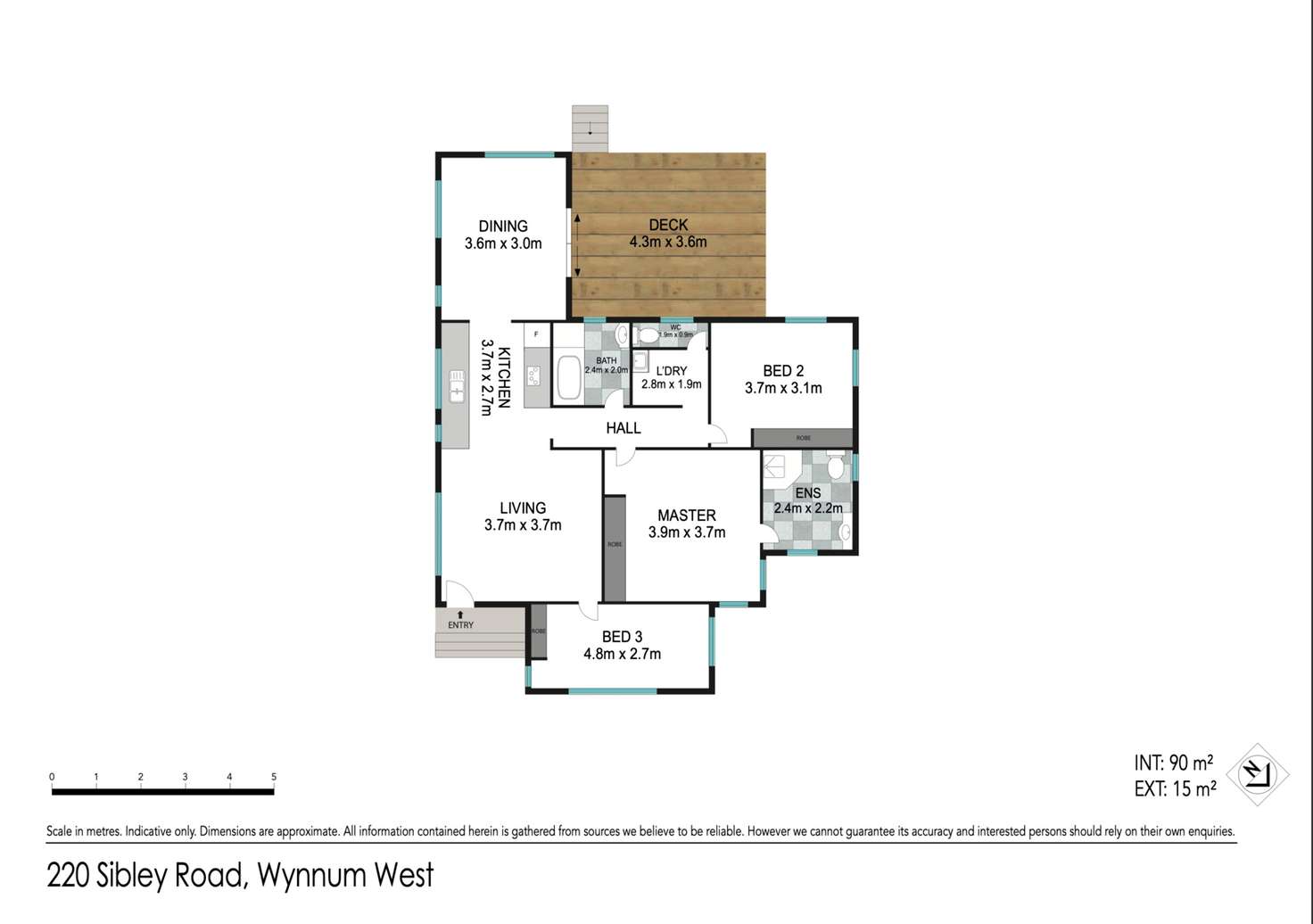 Floorplan of Homely house listing, 220 Sibley Road, Wynnum West QLD 4178