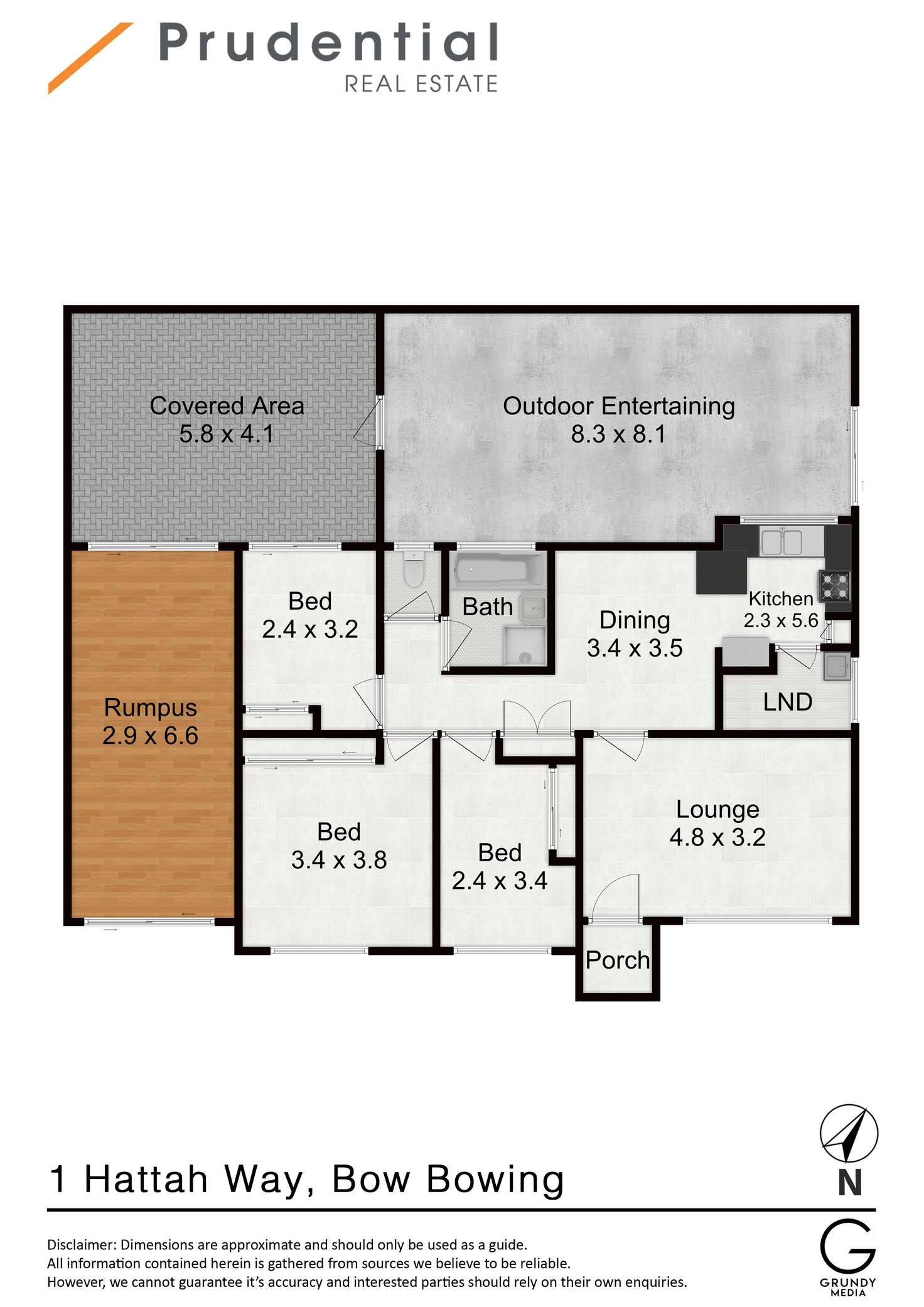 Floorplan of Homely house listing, 1 Hattah Way, Bow Bowing NSW 2566