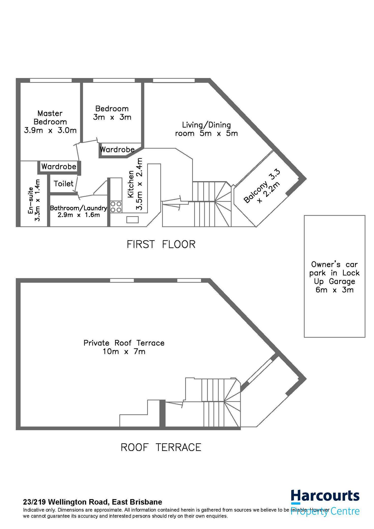 Floorplan of Homely unit listing, 23/219 Wellington Road, East Brisbane QLD 4169