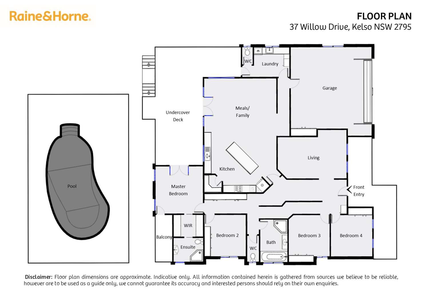 Floorplan of Homely house listing, 37 Willow Drive, Kelso NSW 2795
