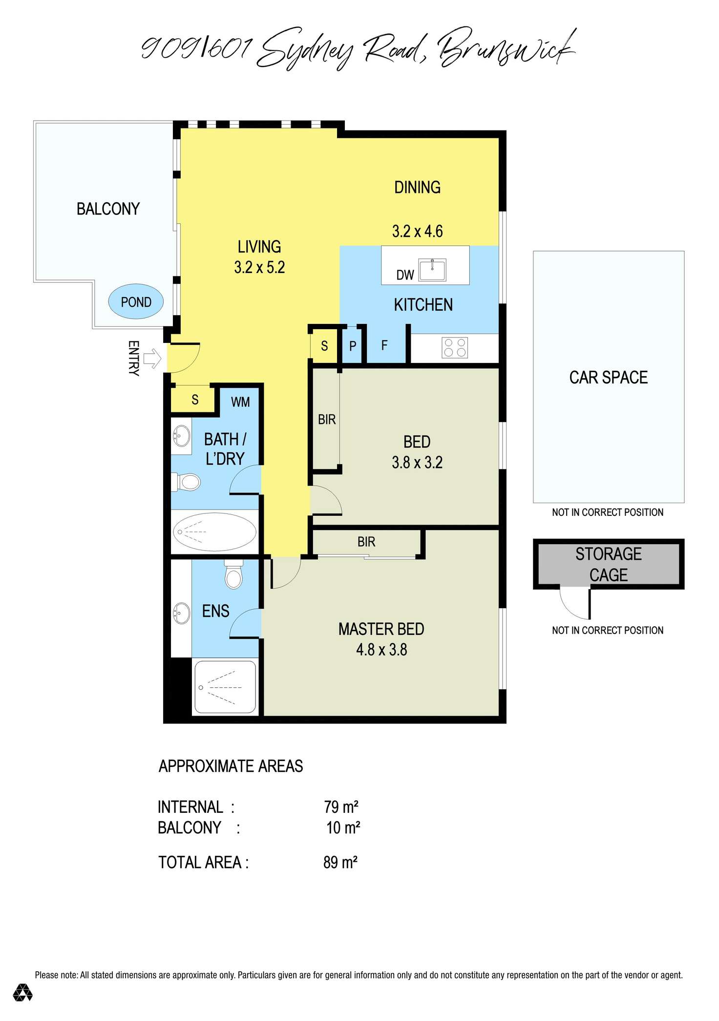 Floorplan of Homely apartment listing, 909/601 Sydney Road, Brunswick VIC 3056