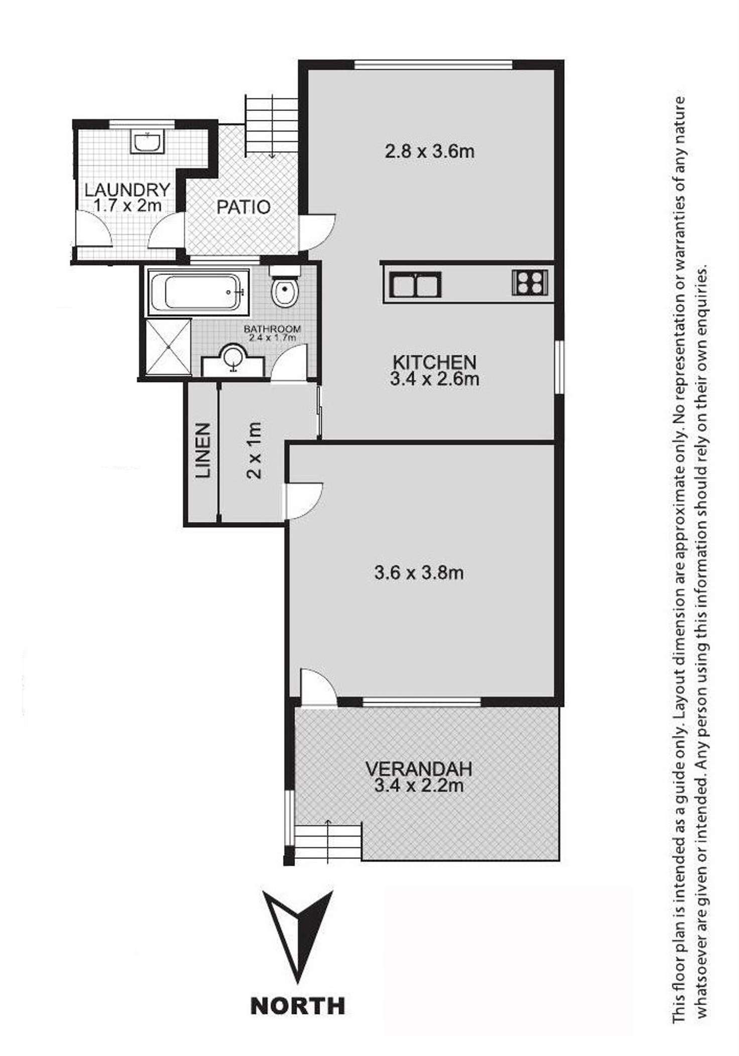 Floorplan of Homely unit listing, 2/34 Threlfall Street, Eastwood NSW 2122