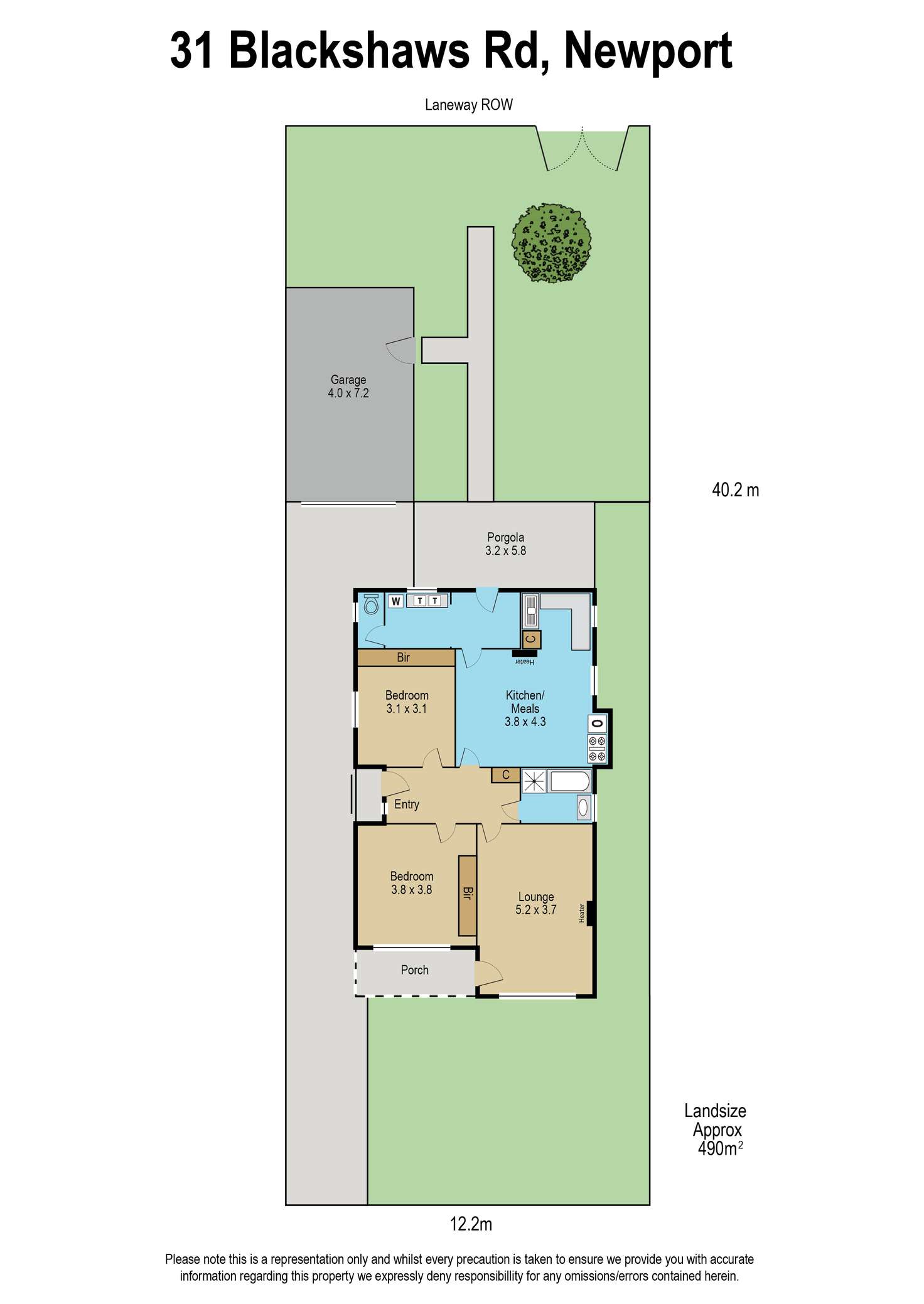 Floorplan of Homely house listing, 31 Blackshaws Road, Newport VIC 3015