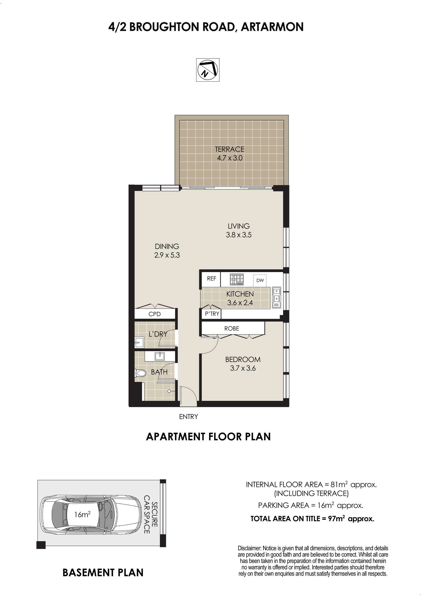 Floorplan of Homely apartment listing, 4/2 Broughton Road, Artarmon NSW 2064