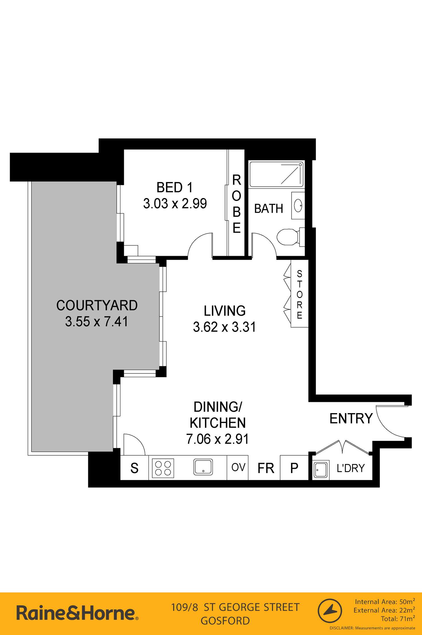 Floorplan of Homely apartment listing, 109/8 St George Street, Gosford NSW 2250