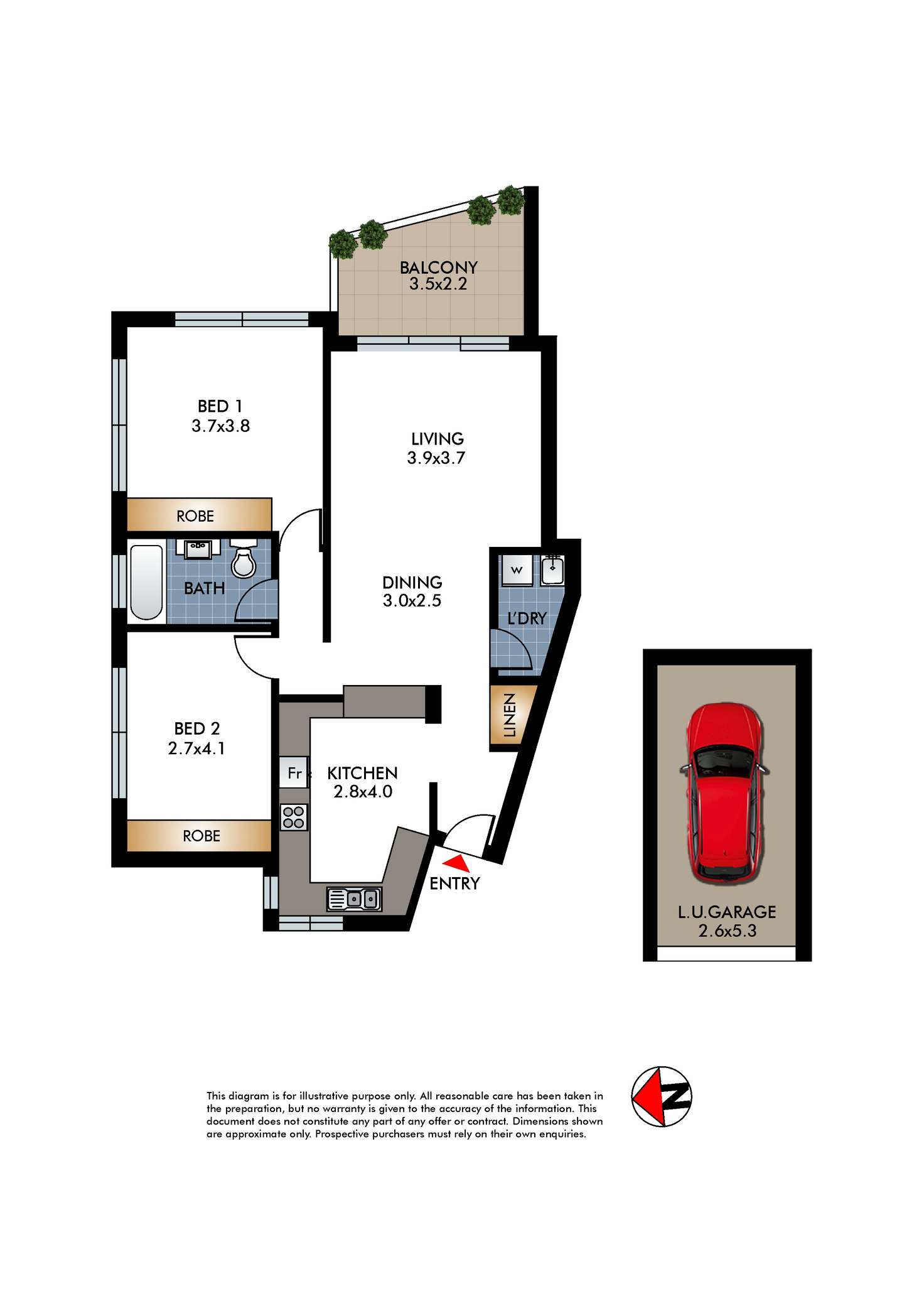 Floorplan of Homely apartment listing, 8/22 Military Road, North Bondi NSW 2026