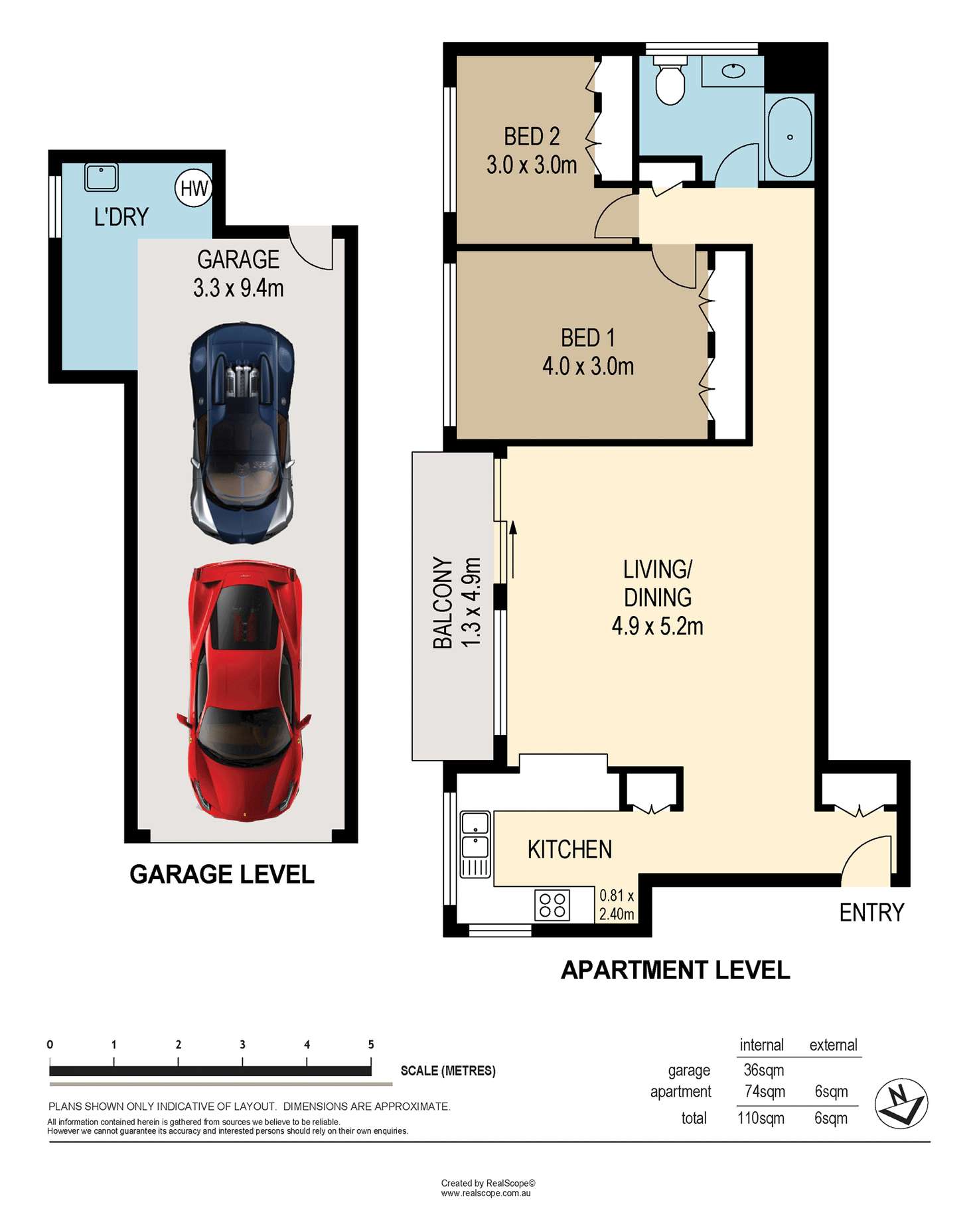 Floorplan of Homely unit listing, 6/59 Bellevue Terrace, St Lucia QLD 4067