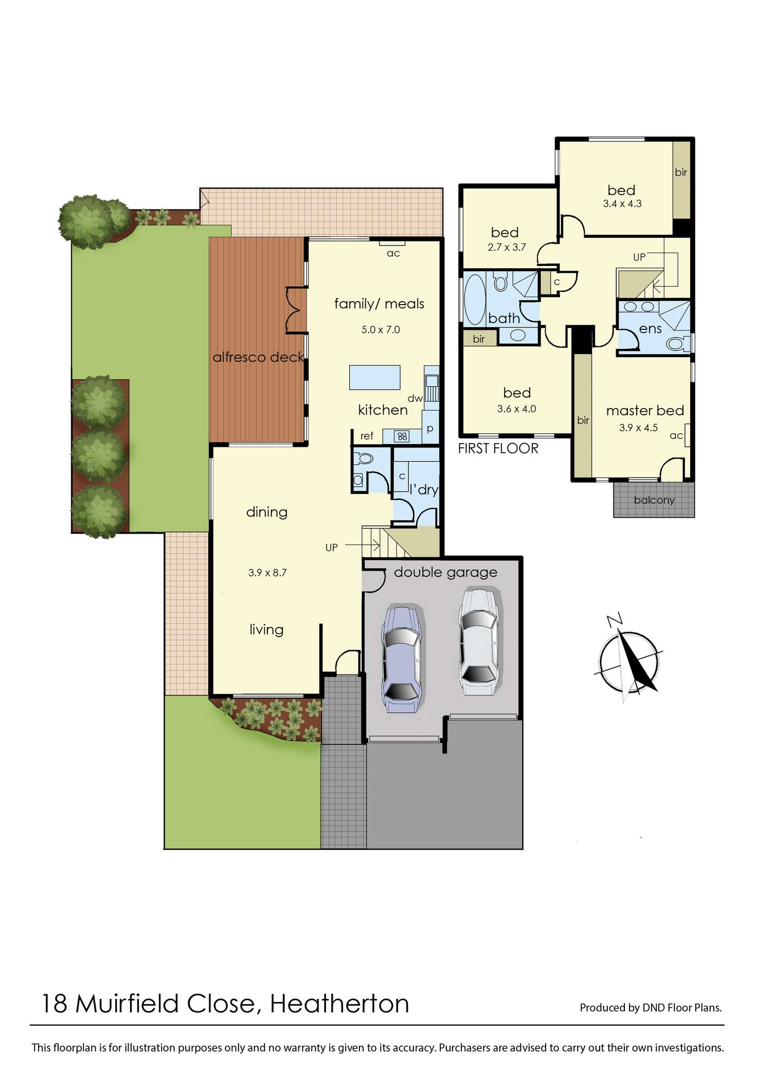 Floorplan of Homely house listing, 18 Muirfield Close, Heatherton VIC 3202