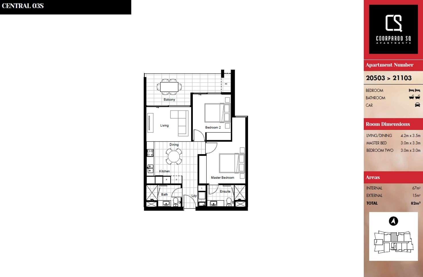 Floorplan of Homely apartment listing, 21103/300 Old Cleveland Rd, Coorparoo QLD 4151