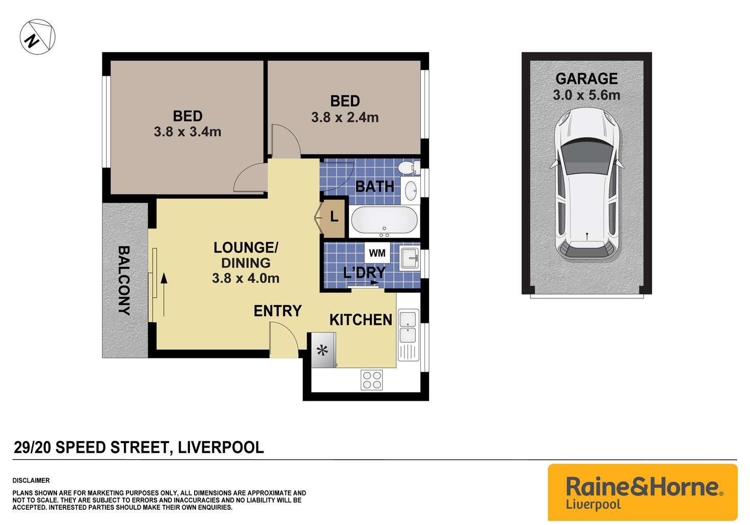 Floorplan of Homely apartment listing, 29/20-22 Speed Street, Liverpool NSW 2170