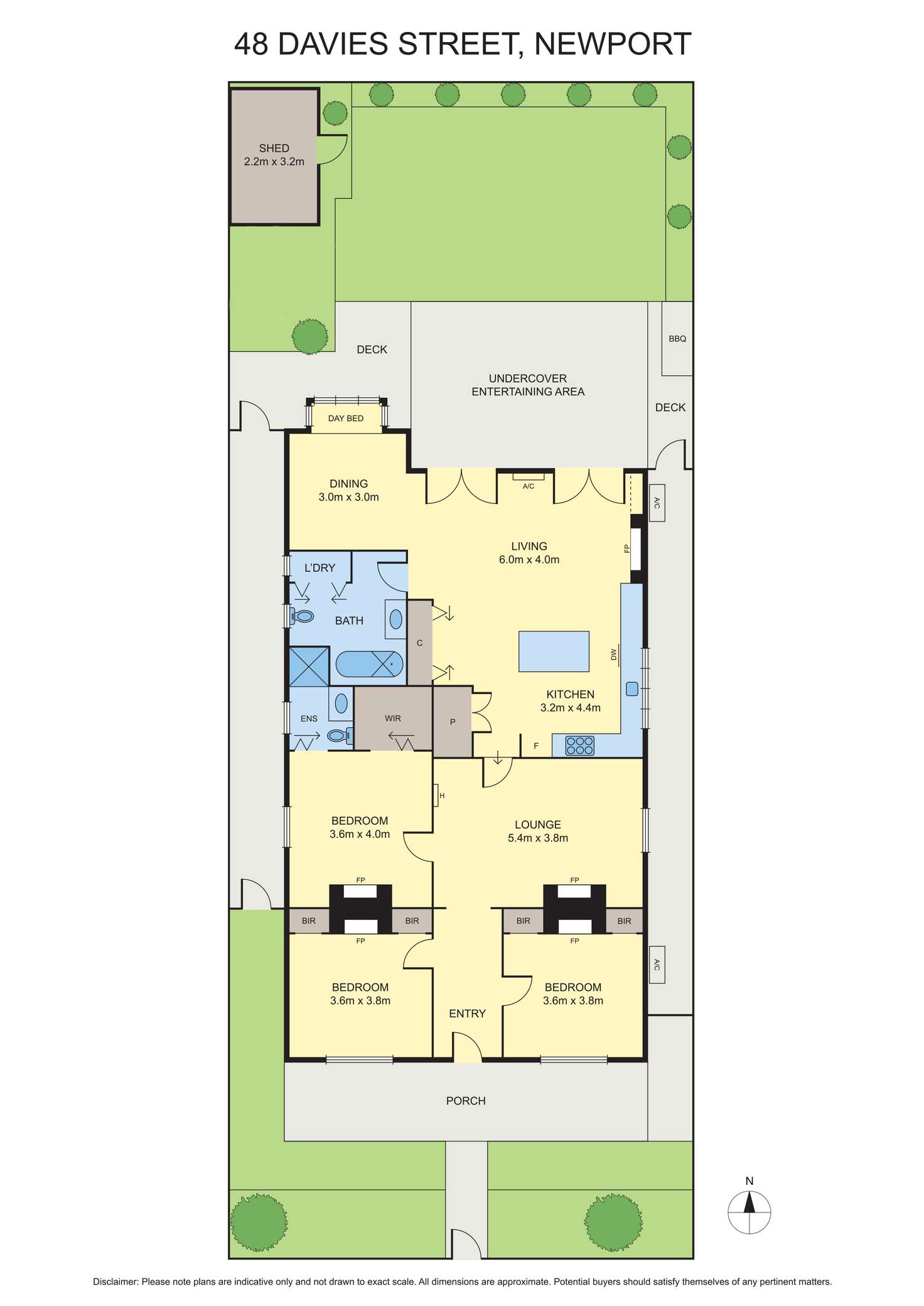 Floorplan of Homely house listing, 48 Davies Street, Newport VIC 3015