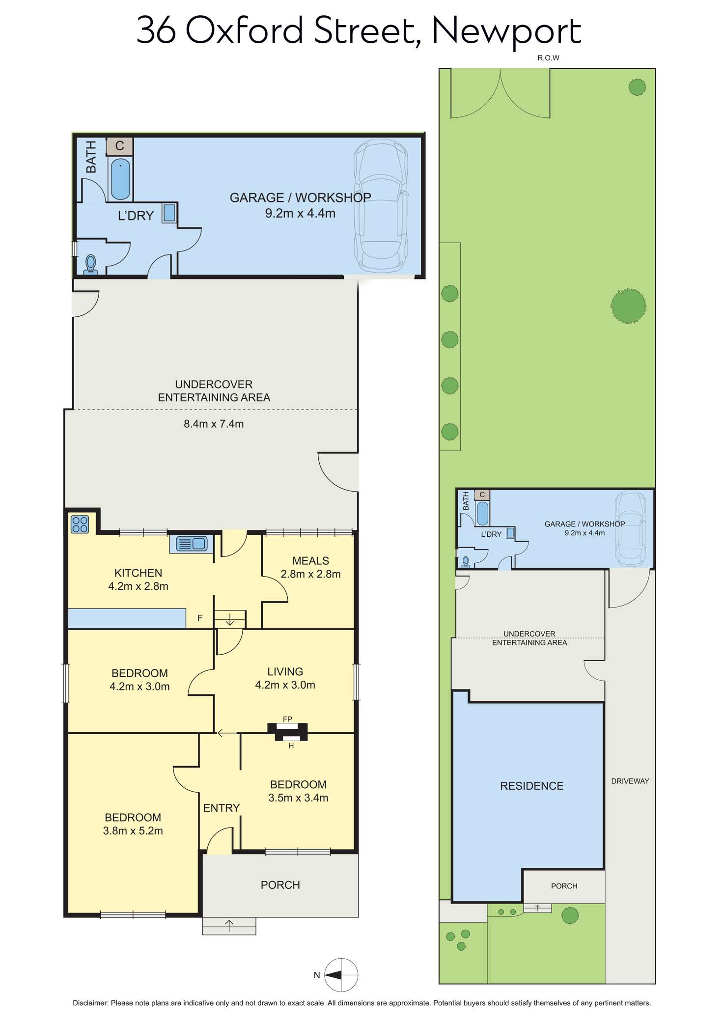 Floorplan of Homely house listing, 36 Oxford Street, Newport VIC 3015