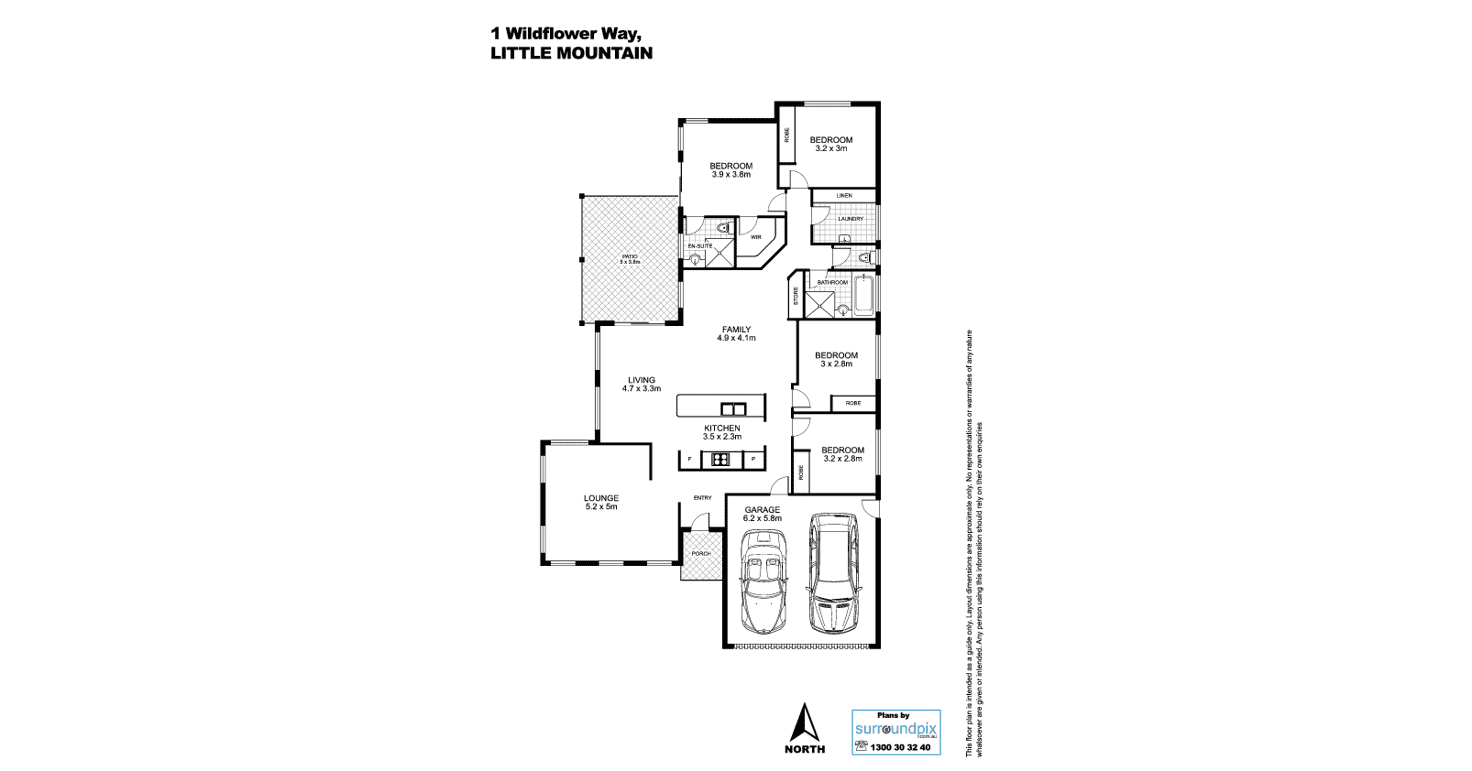 Floorplan of Homely house listing, 1 Wildflower Way, Little Mountain QLD 4551