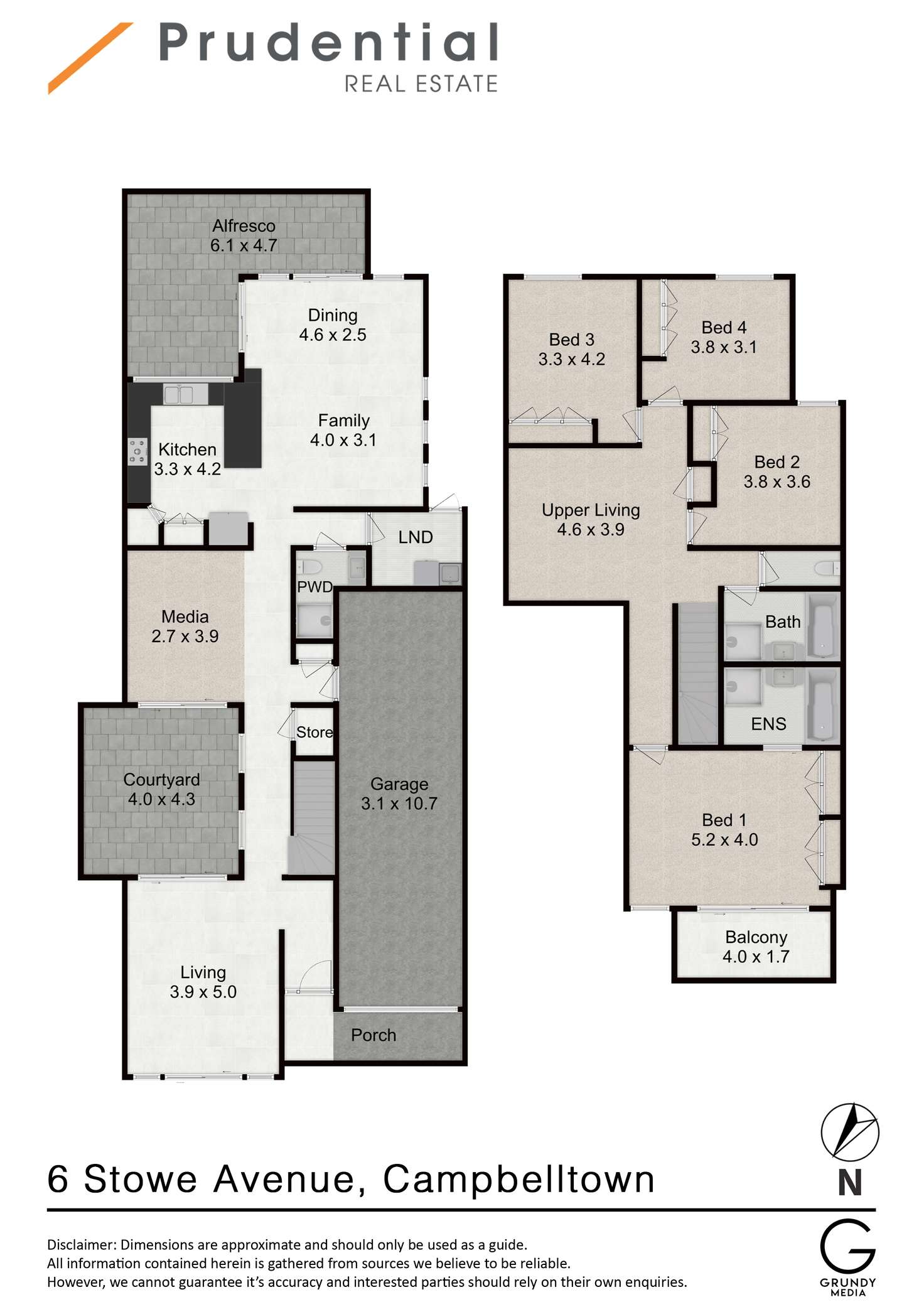 Floorplan of Homely house listing, 6 Stowe Avenue, Campbelltown NSW 2560