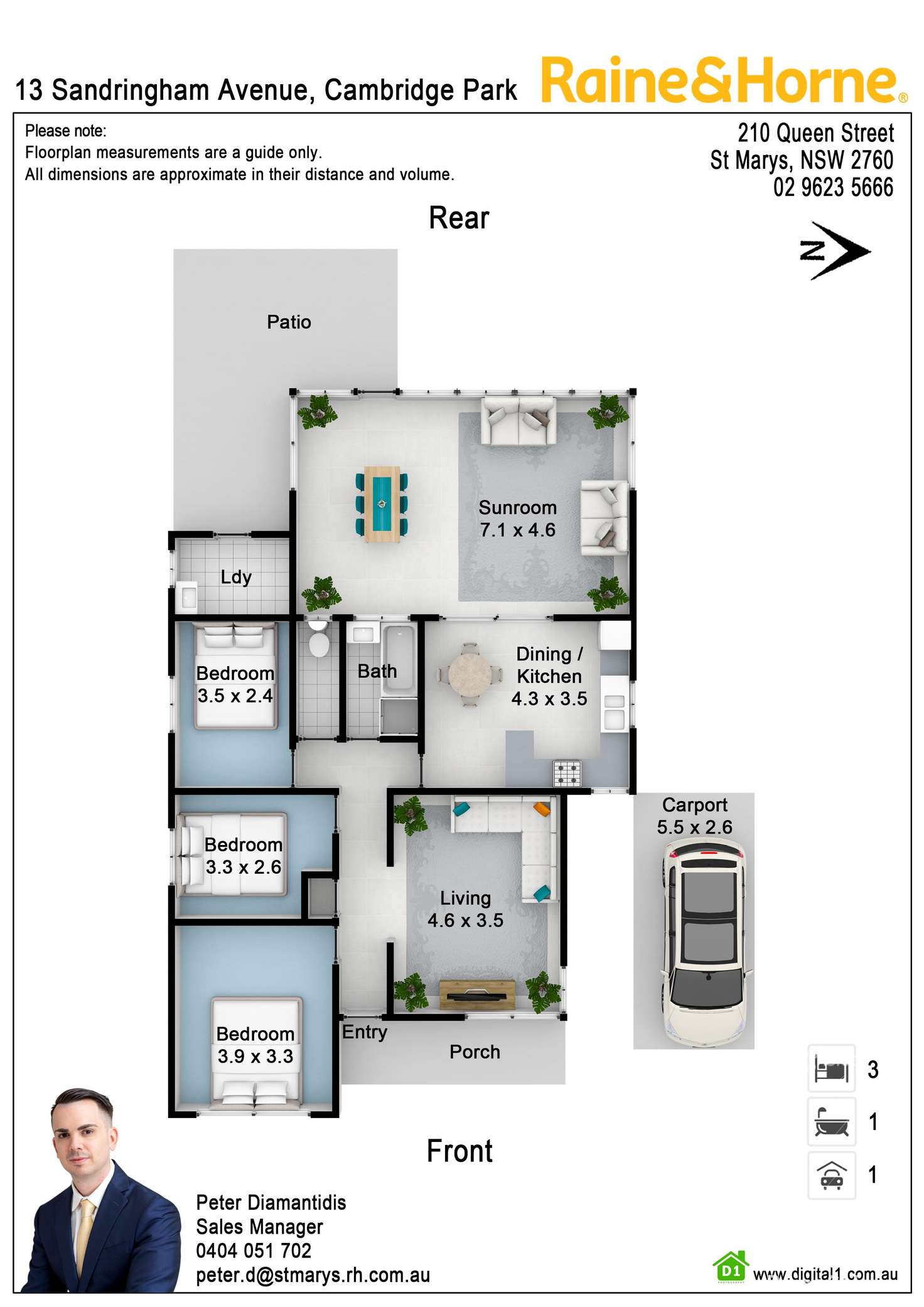 Floorplan of Homely house listing, 13 Sandringham Avenue, Cambridge Park NSW 2747