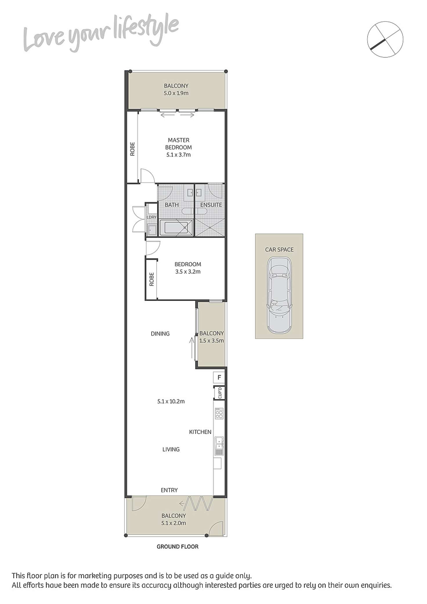 Floorplan of Homely apartment listing, 6/19-23 Crown Street, St Peters NSW 2044