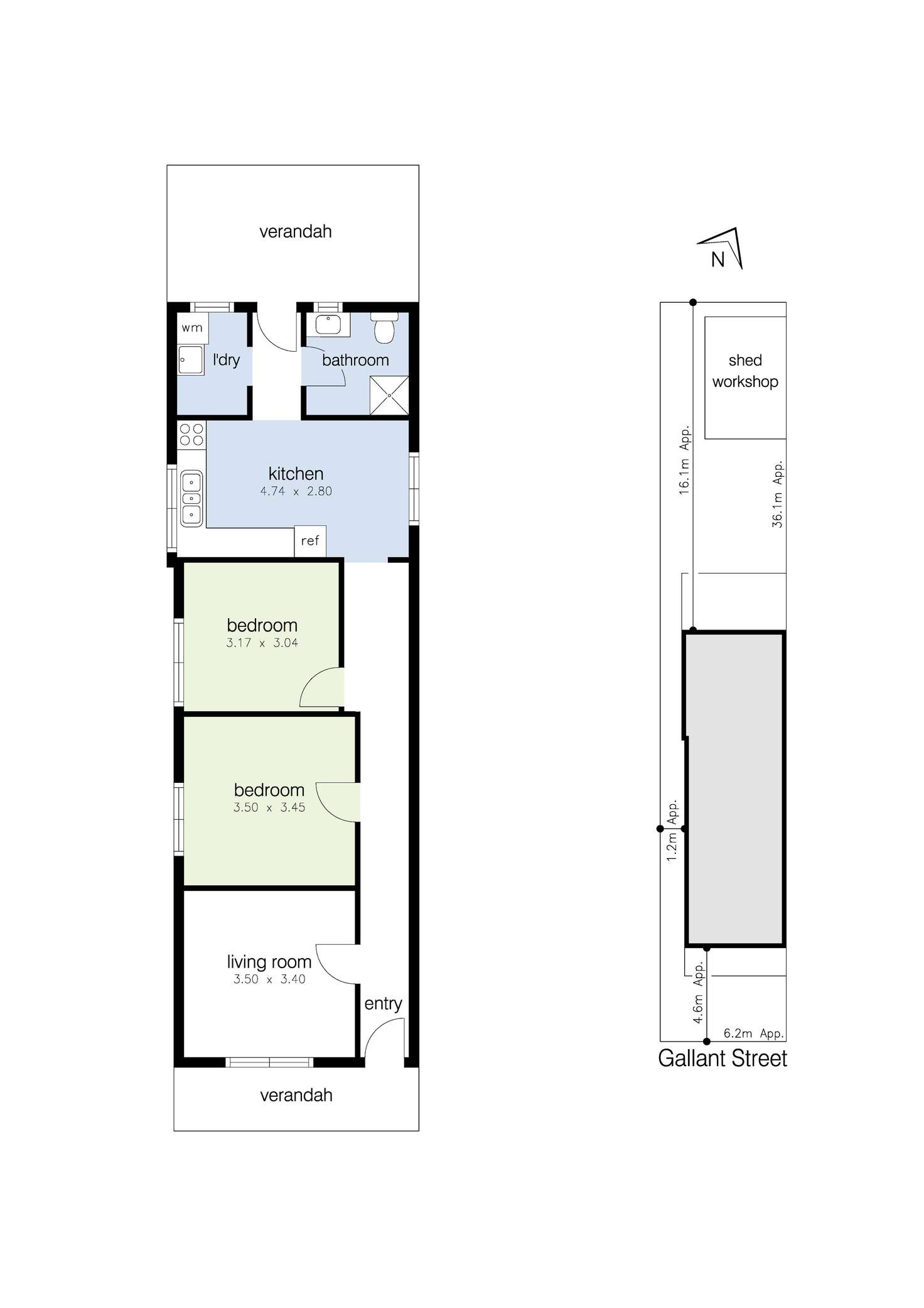Floorplan of Homely house listing, 3 Gallant Street, Footscray VIC 3011