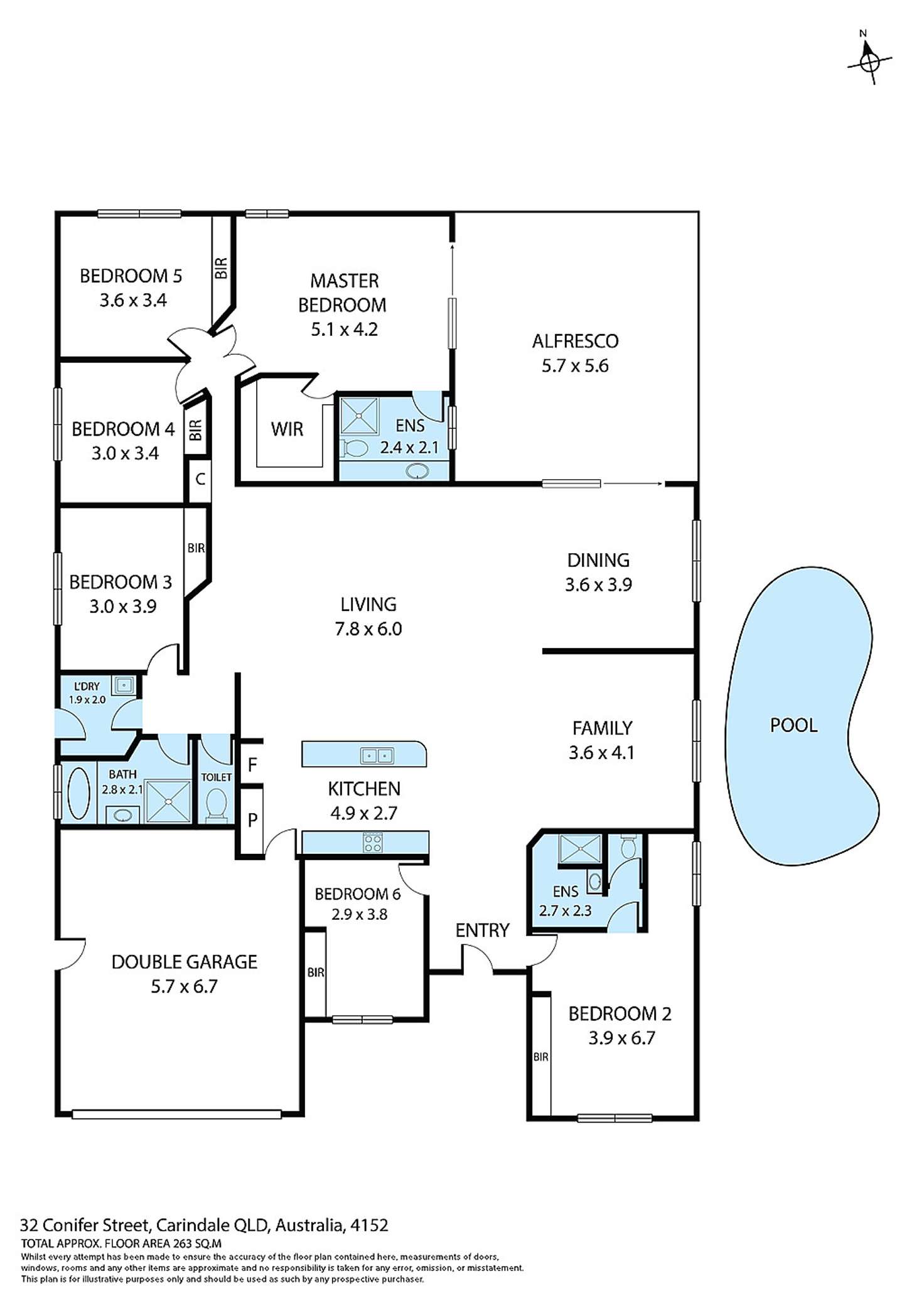 Floorplan of Homely house listing, 32 Conifer Street, Carindale QLD 4152