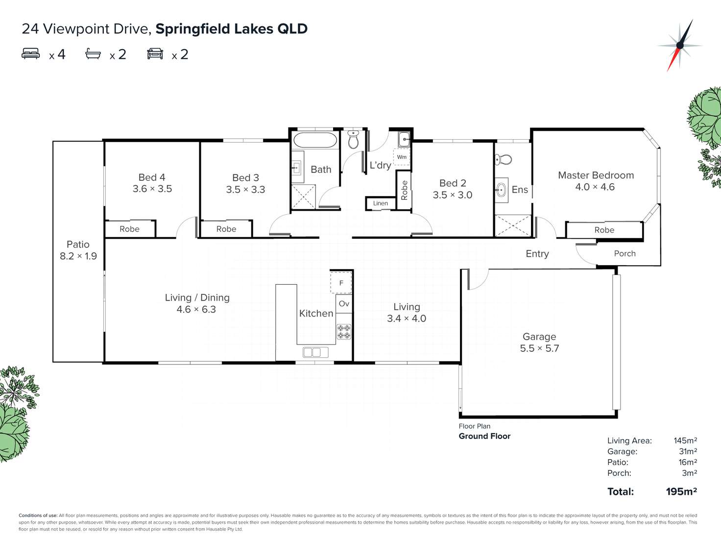 Floorplan of Homely house listing, 24 Viewpoint Drive, Springfield Lakes QLD 4300