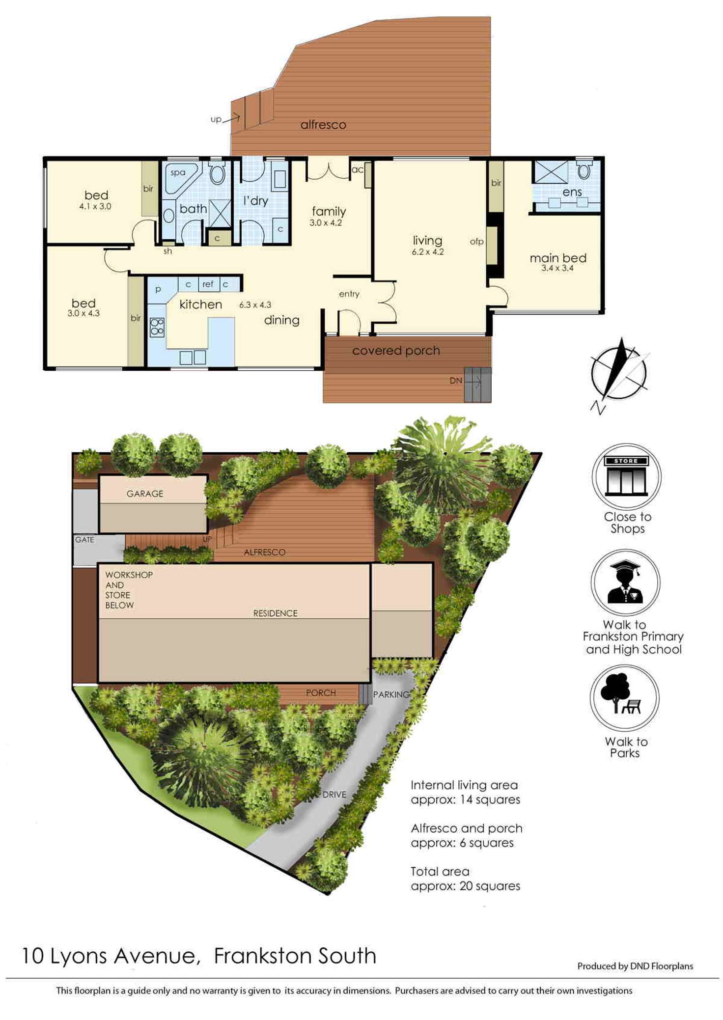 Floorplan of Homely house listing, 10 Lyons Avenue, Frankston South VIC 3199