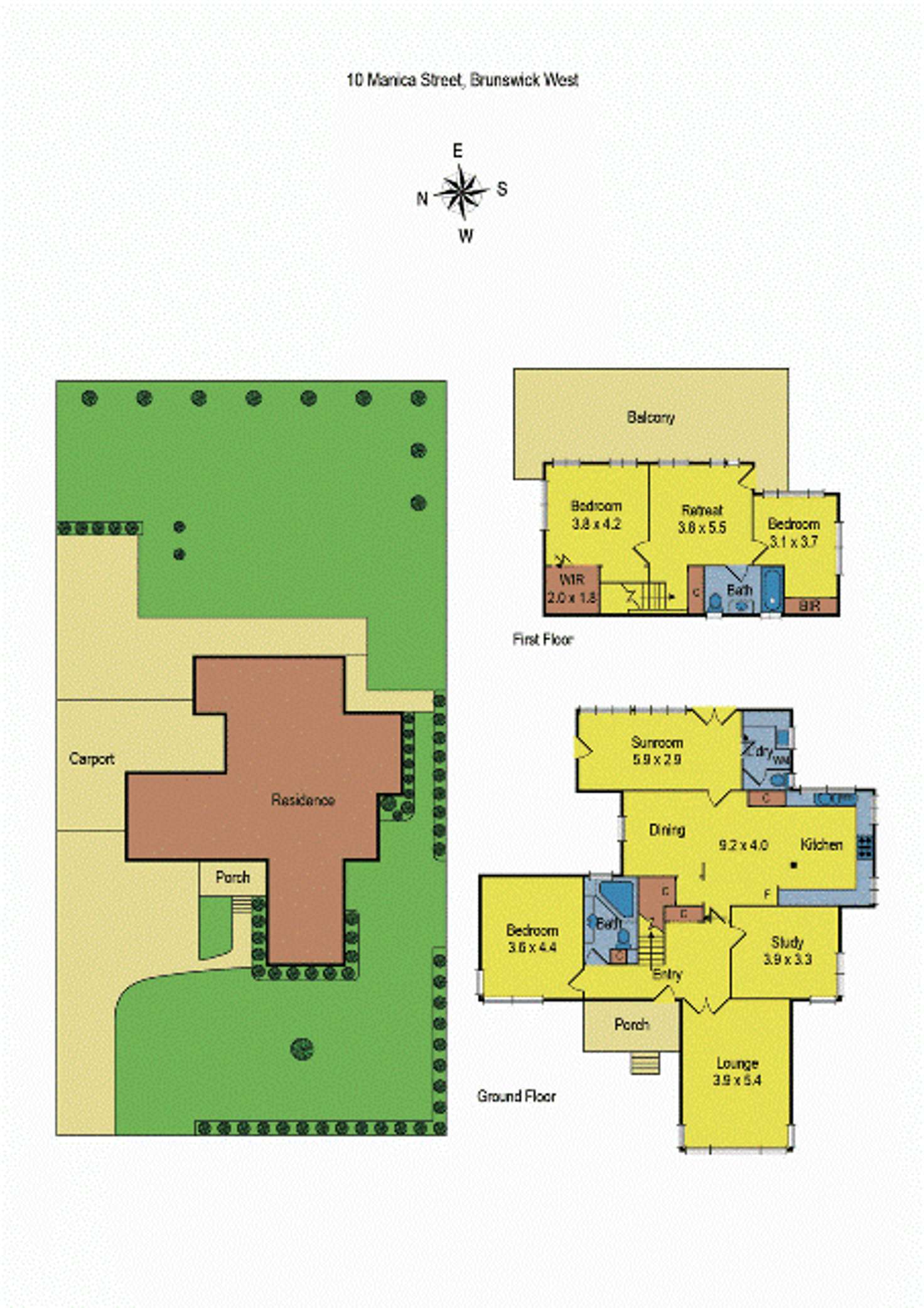 Floorplan of Homely house listing, 10 Manica Street, Brunswick West VIC 3055