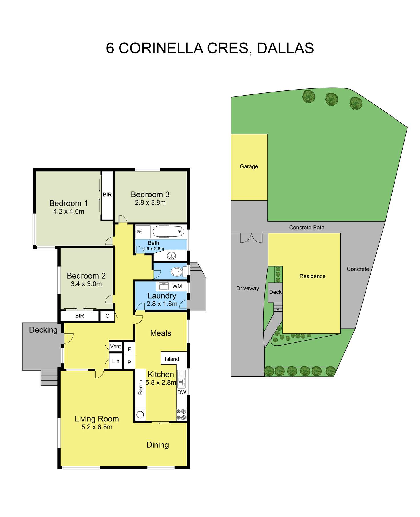 Floorplan of Homely house listing, 6 Corinella Crescent, Dallas VIC 3047