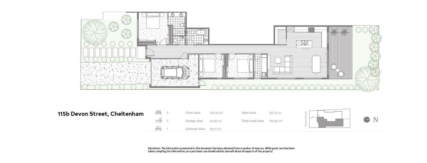 Floorplan of Homely townhouse listing, 1 & 2/115 Devon Street, Cheltenham VIC 3192