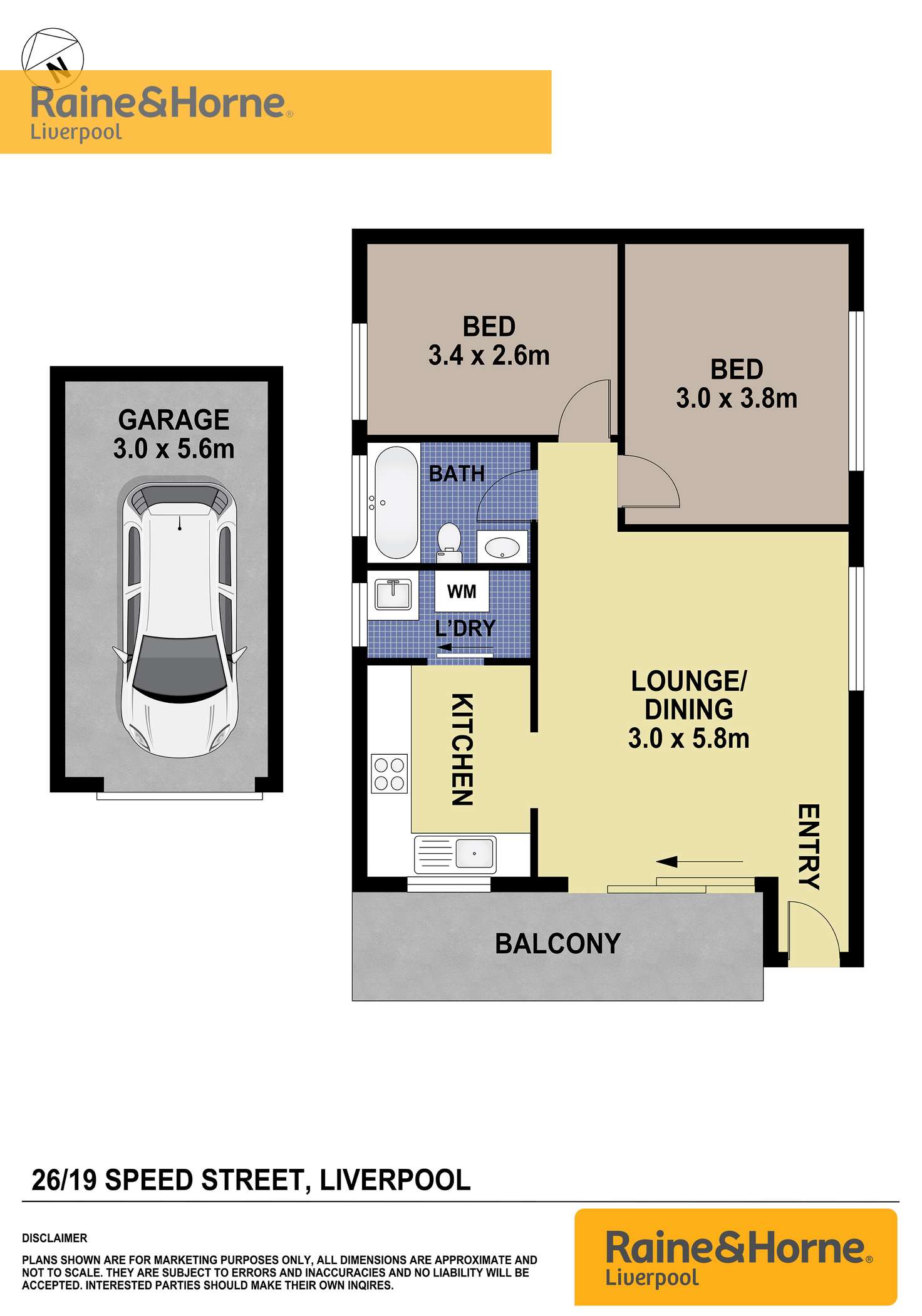 Floorplan of Homely unit listing, 26/17-19 Speed Street, Liverpool NSW 2170