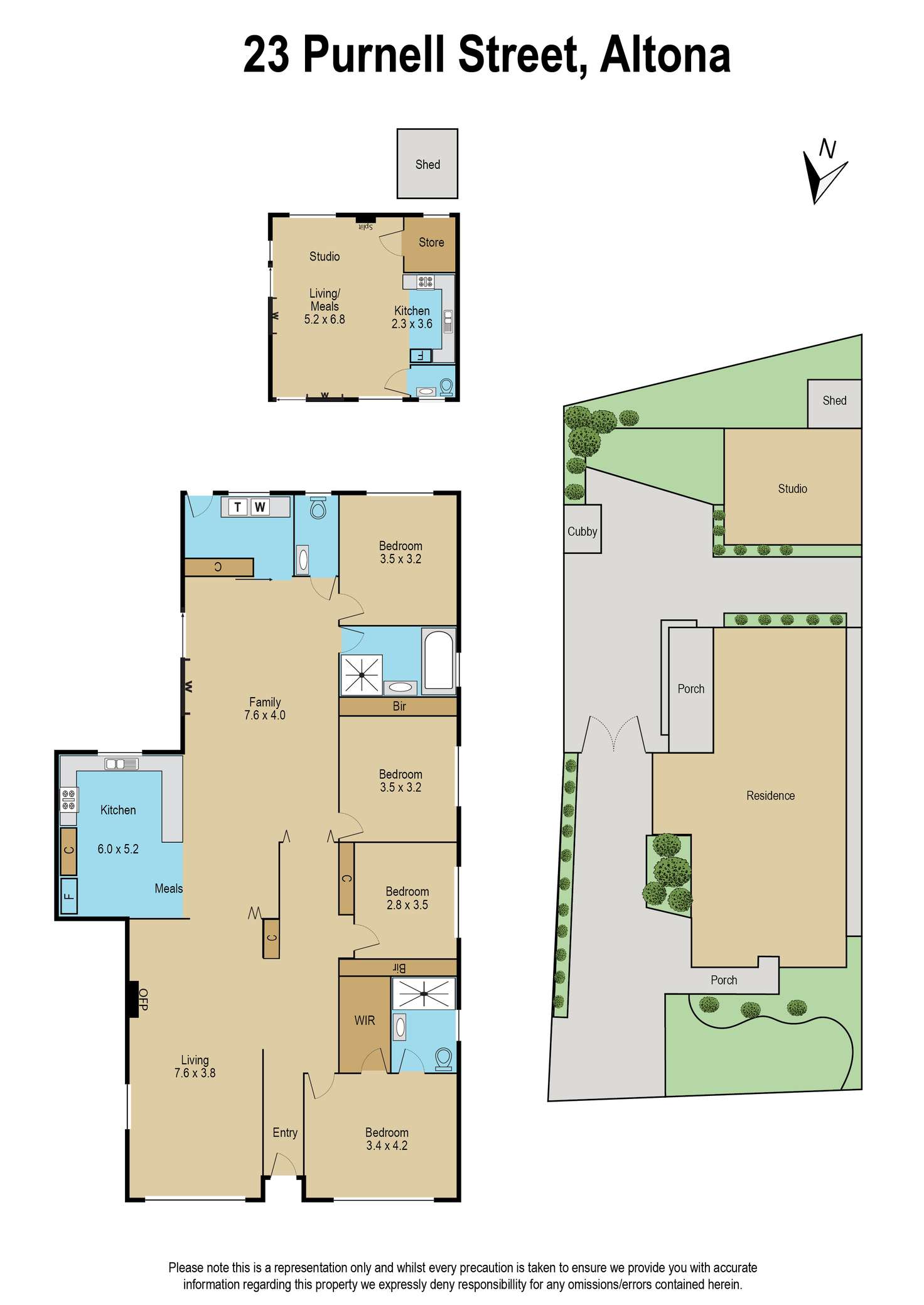 Floorplan of Homely house listing, 23 Purnell Street, Altona VIC 3018