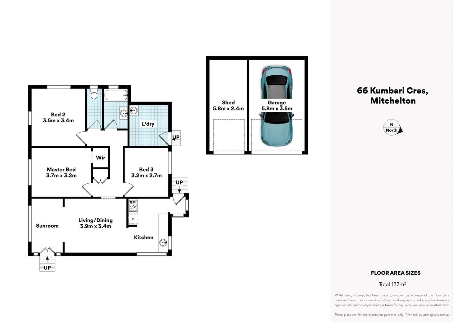 Floorplan of Homely house listing, 66 Kumbari Crescent, Mitchelton QLD 4053