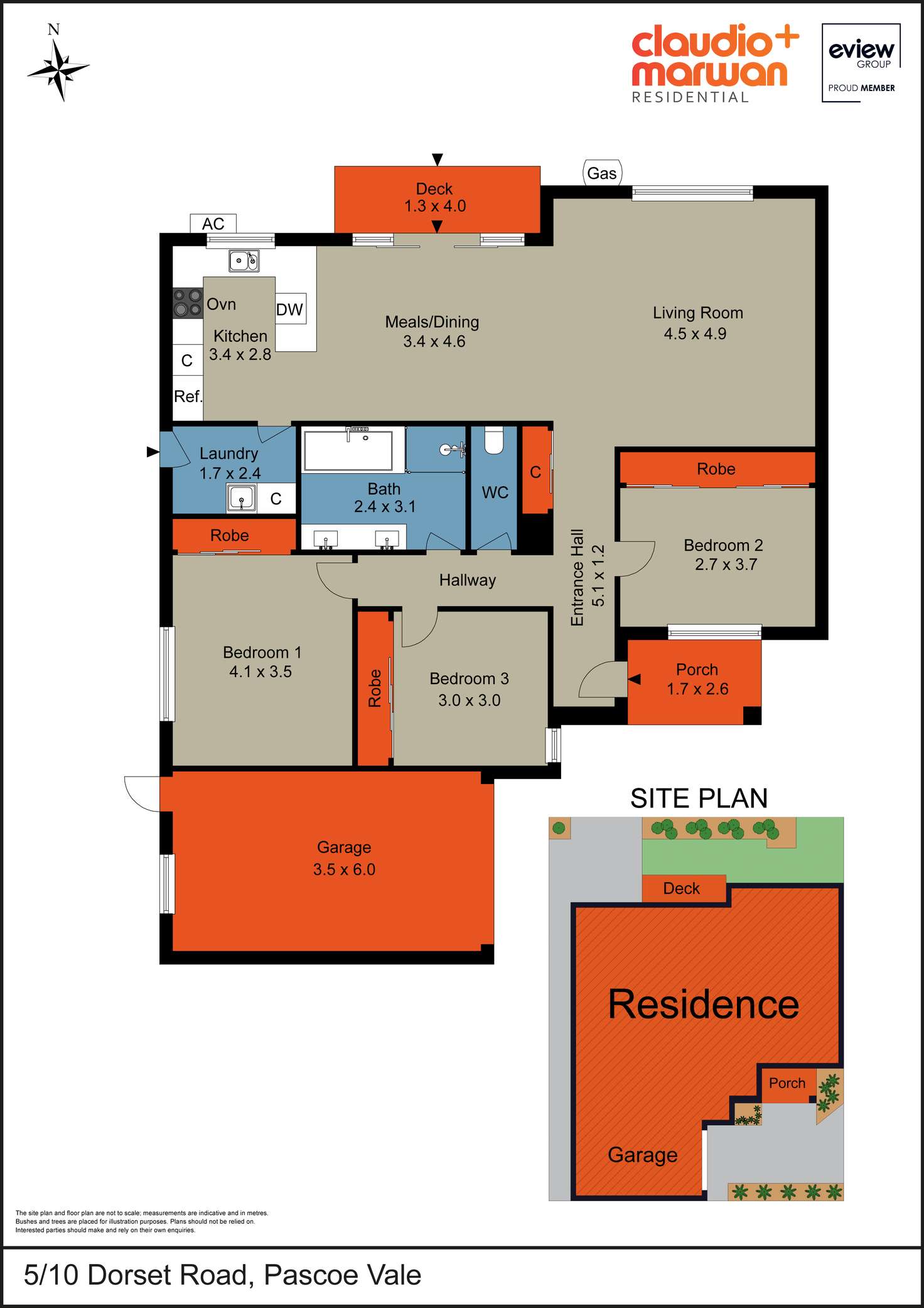 Floorplan of Homely unit listing, 5/10 Dorset Road, Pascoe Vale VIC 3044