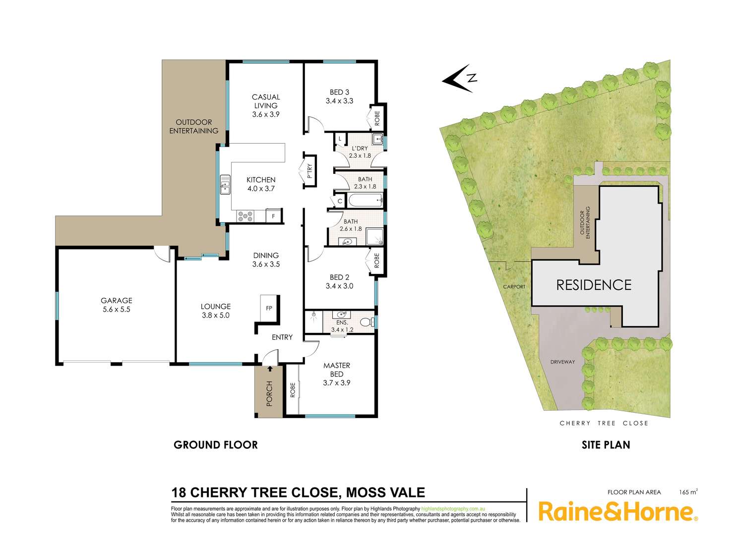 Floorplan of Homely house listing, 18 Cherry Tree Close, Moss Vale NSW 2577