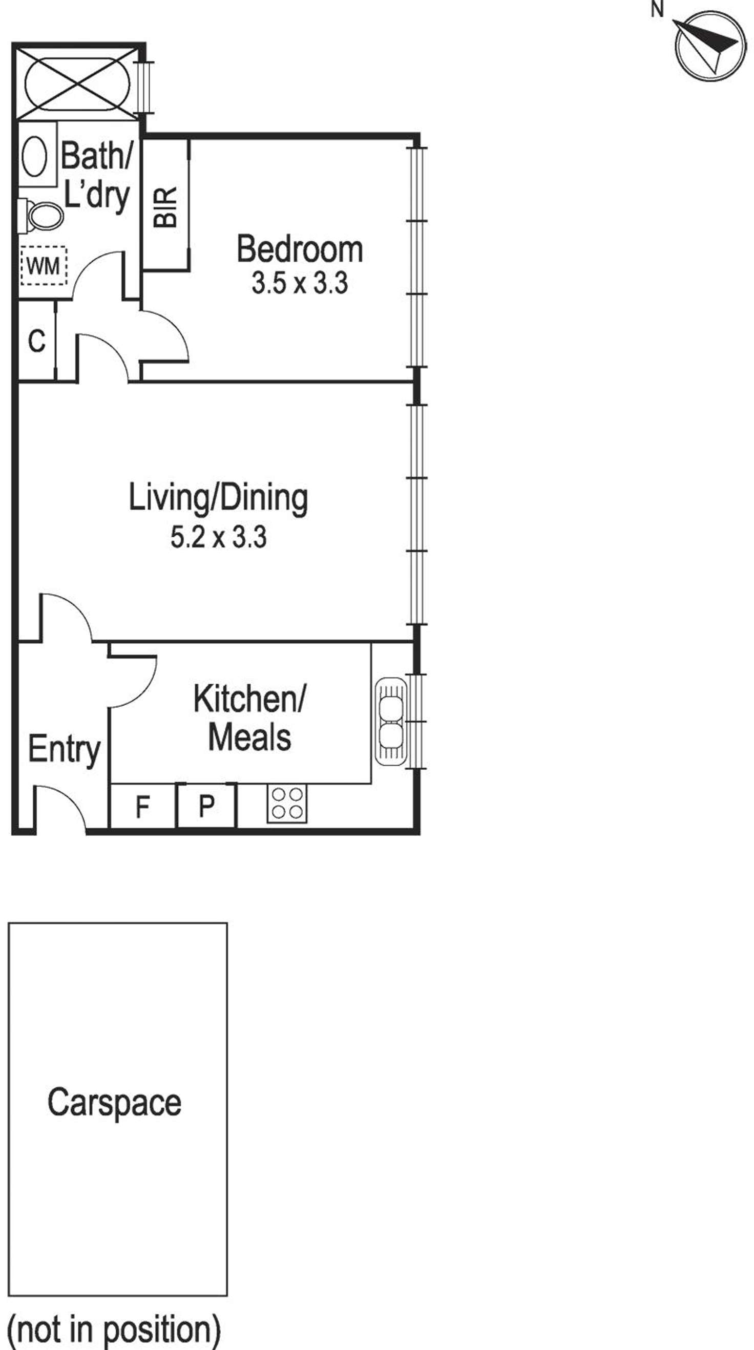 Floorplan of Homely apartment listing, 11/102 Park Street, St Kilda West VIC 3182