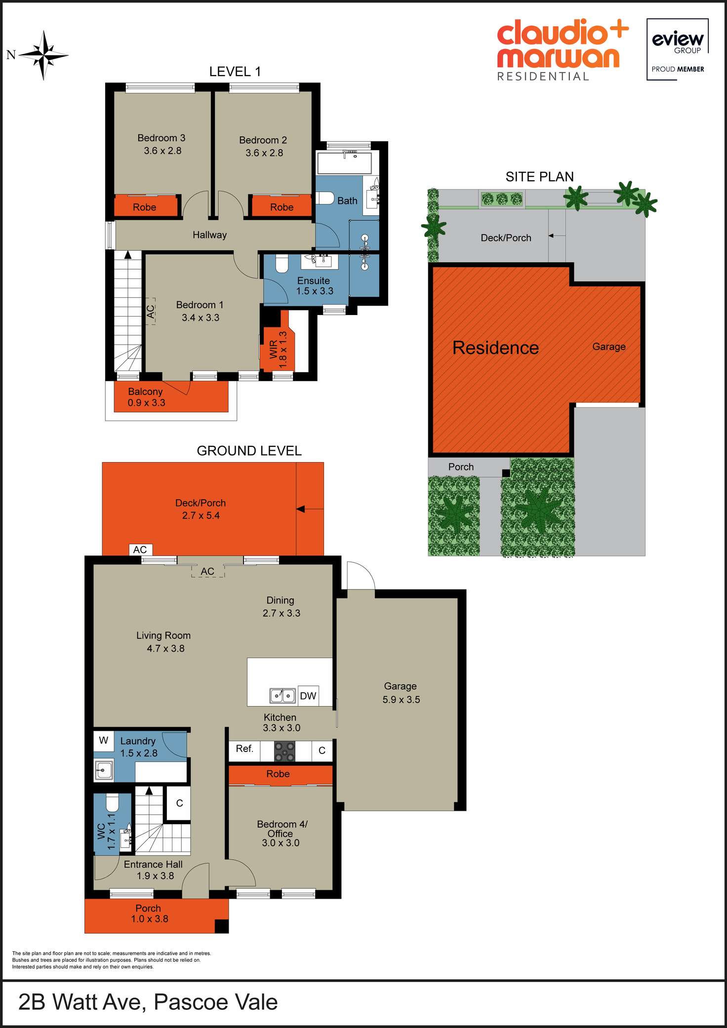 Floorplan of Homely townhouse listing, 2B Watt Avenue, Pascoe Vale VIC 3044