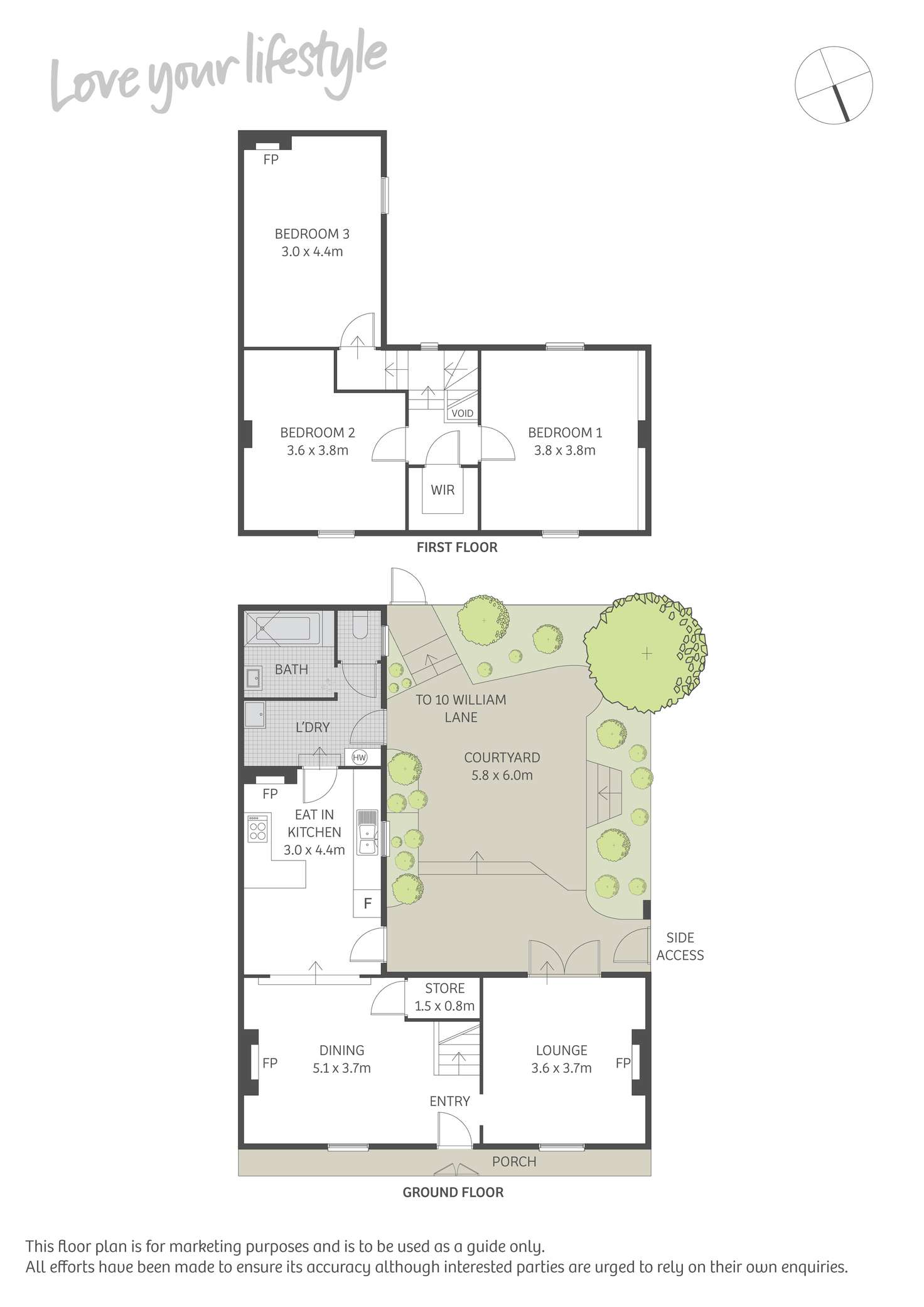 Floorplan of Homely house listing, 3 Corfu Street &amp; 10 William Lane, Woolloomooloo NSW 2011