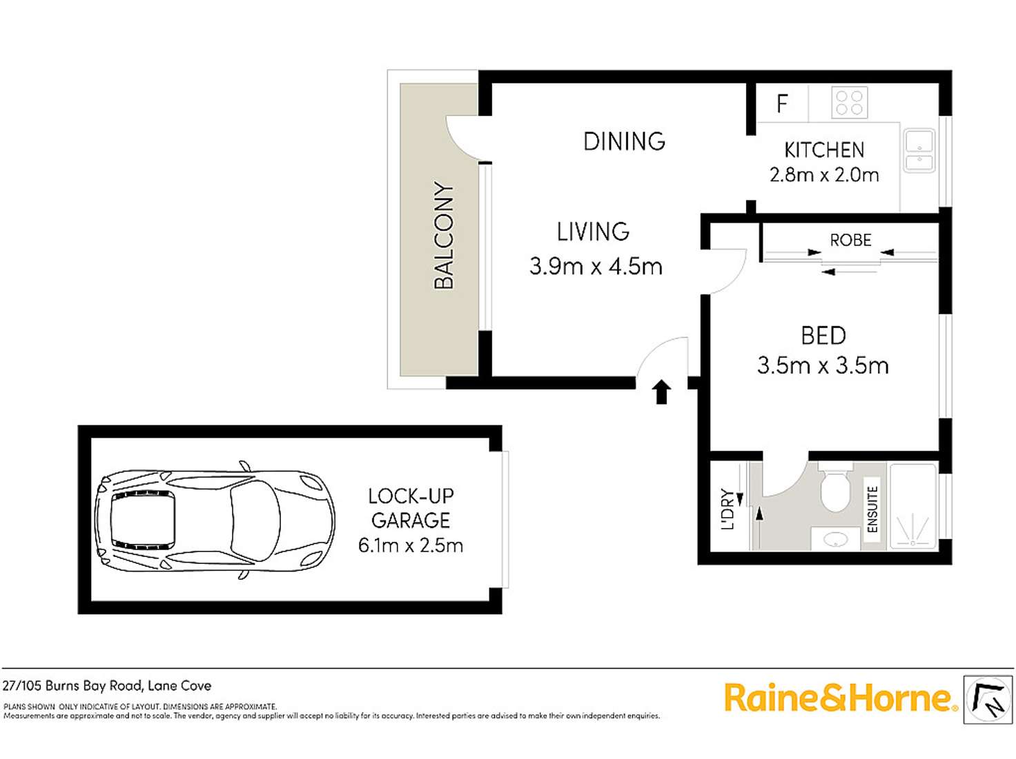 Floorplan of Homely apartment listing, 27/105 Burns Bay Road, Lane Cove NSW 2066