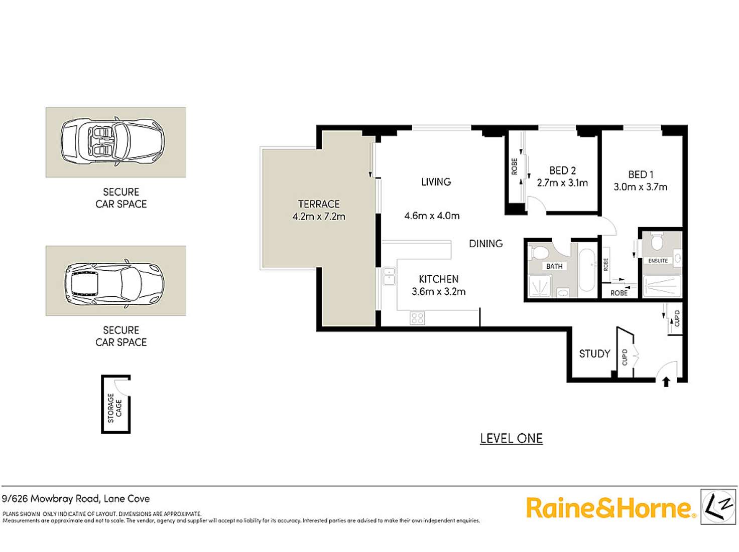 Floorplan of Homely apartment listing, 9/626 Mowbray Road, Lane Cove NSW 2066