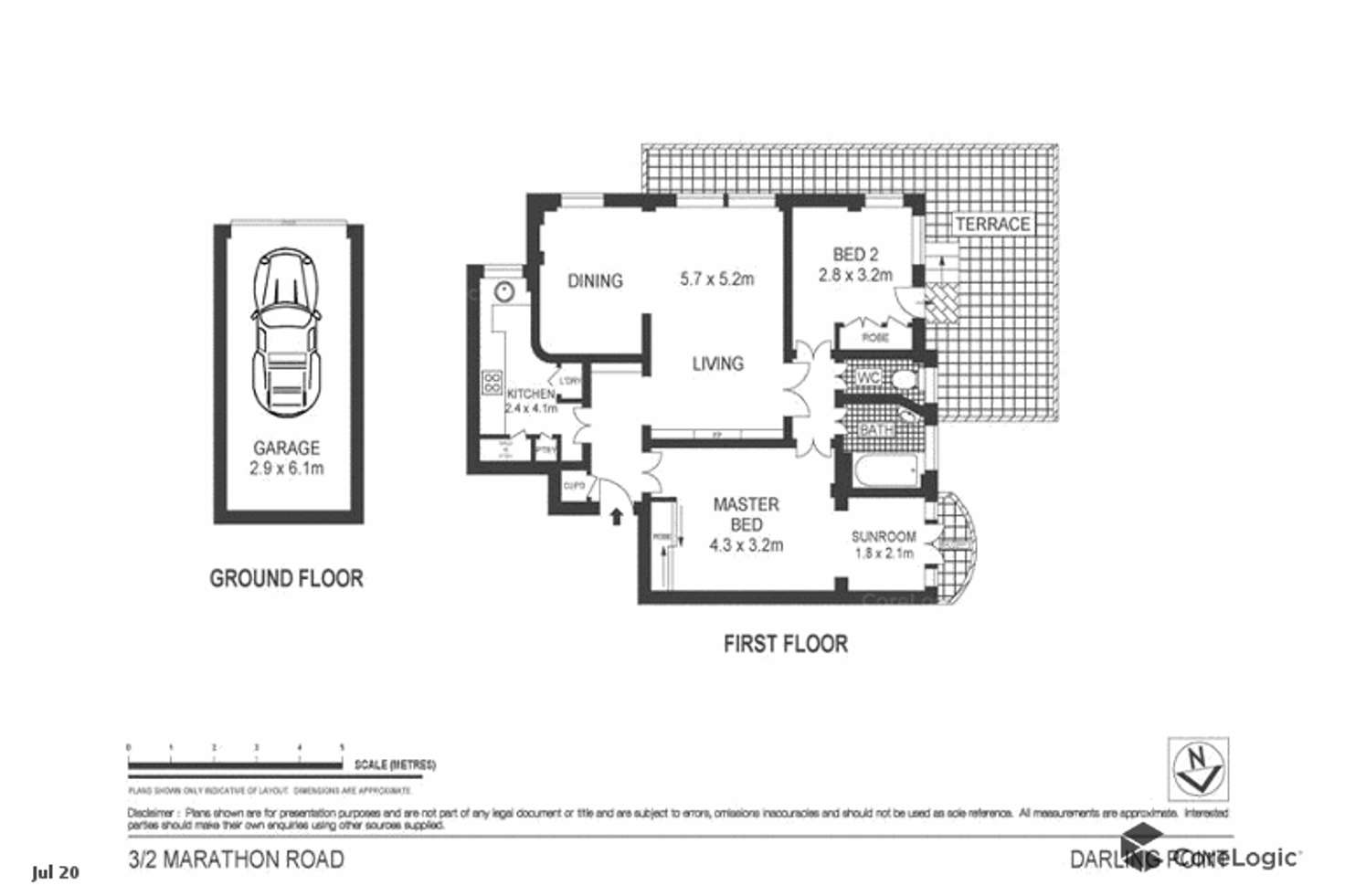 Floorplan of Homely apartment listing, 3/2 Marathon Road, Darling Point NSW 2027